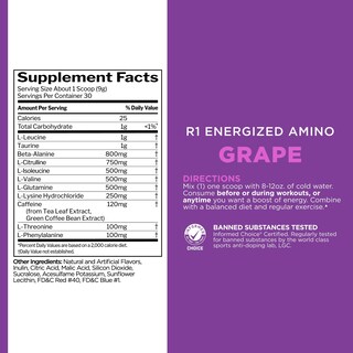Foto 6 | Regla Del Suplemento 1: Proteínas, Aminoácidos Energizados, Sabor A Uva - Venta Internacional.
