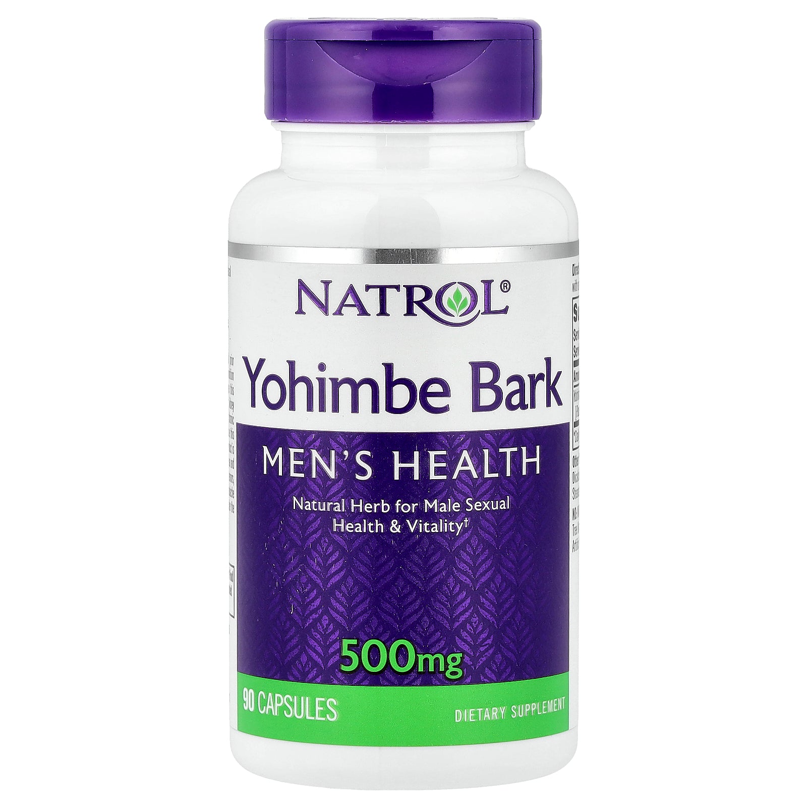 Foto 2 pulgar | Suplemento Natrol Yohimbe Bark 500 Mg 90 Cápsulas - Venta Internacional.