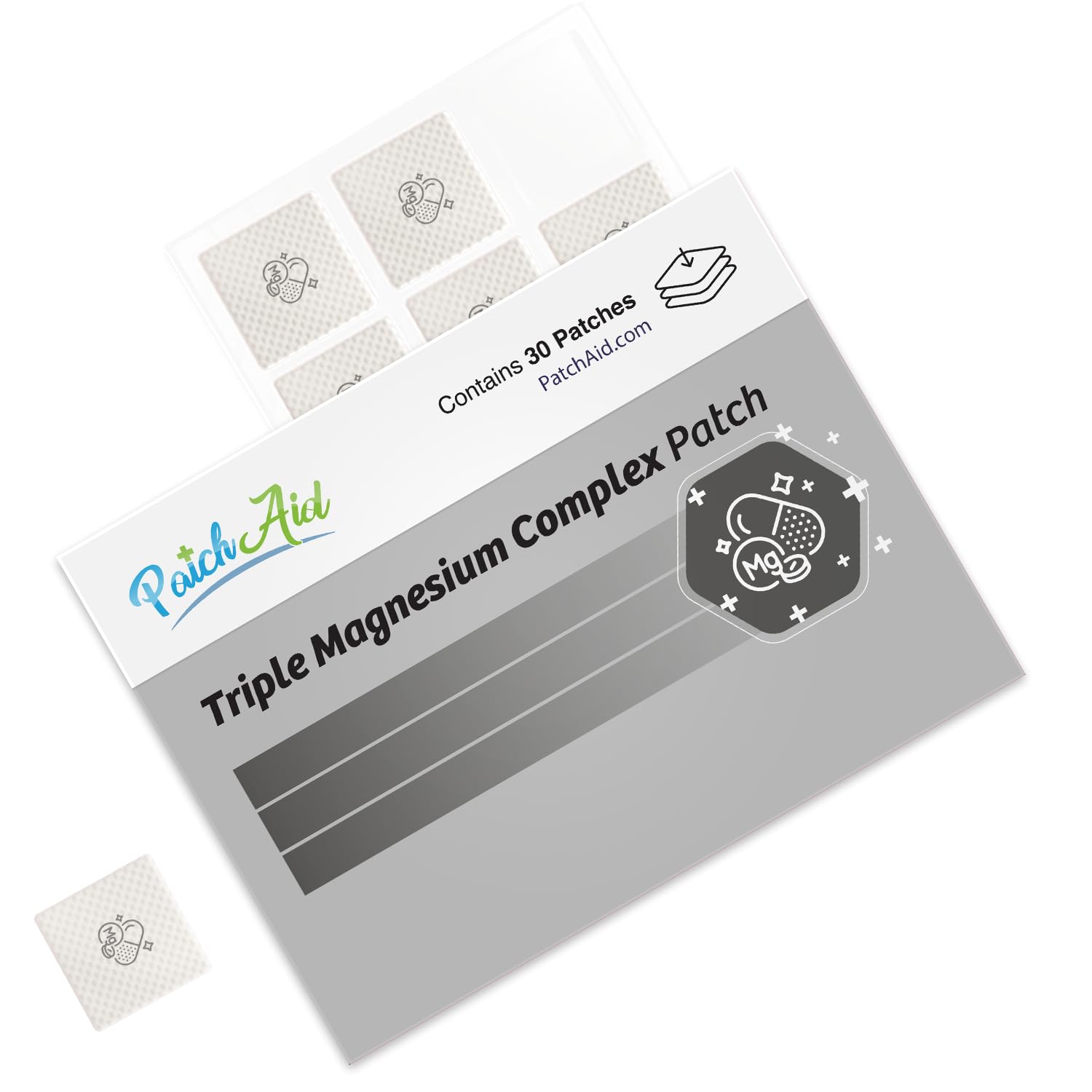 Foto 4 pulgar | Topical Patch Patchaid, Complejo Triple De Magnesio, 30 Días - Venta Internacional.