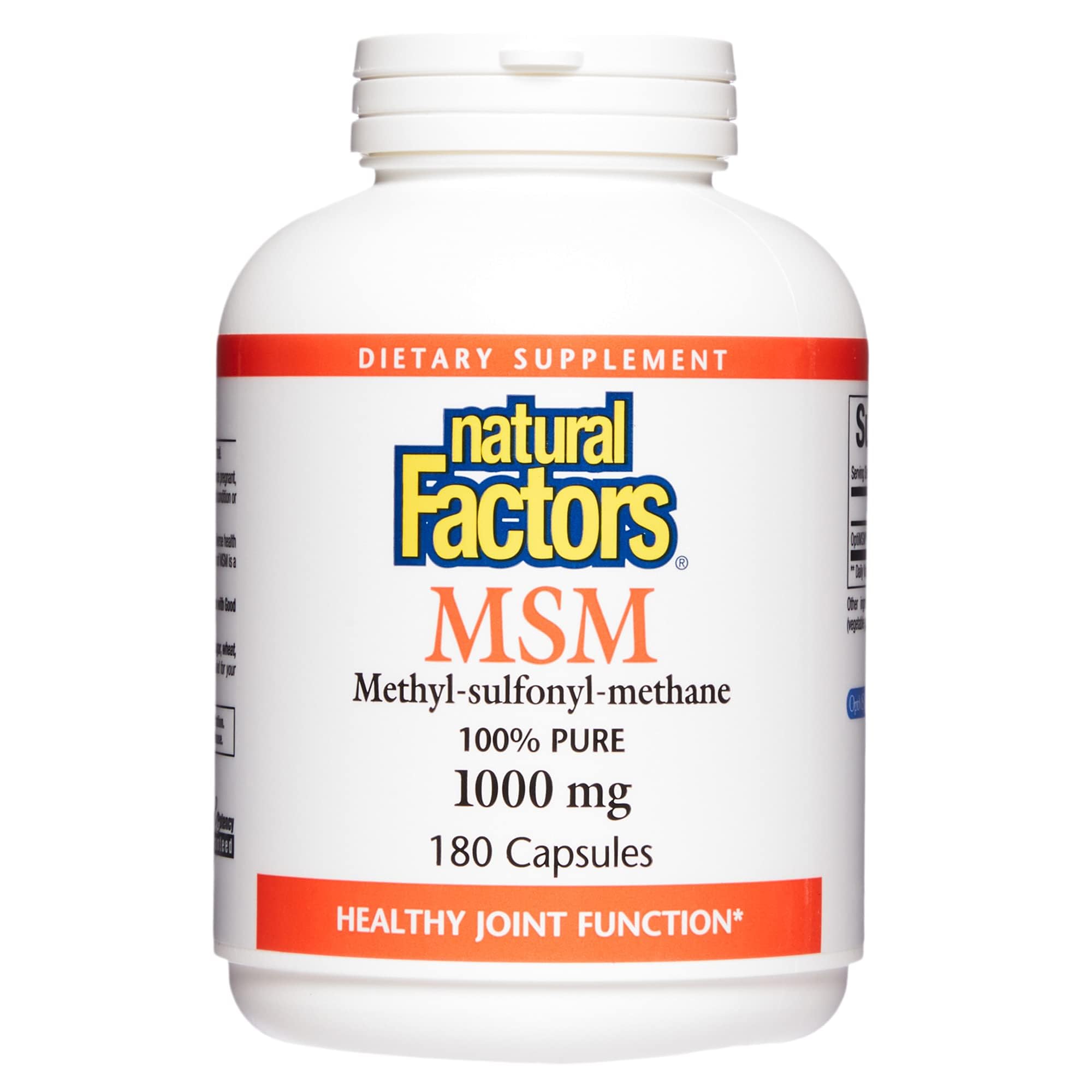Foto 2 pulgar | Suplemento Natural Factors Msm Apoya La Salud De Las Articulaciones 180 Cápsulas - Venta Internacional.