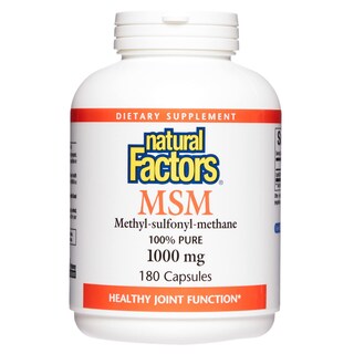 Foto 1 | Suplemento Natural Factors Msm Apoya La Salud De Las Articulaciones 180 Cápsulas - Venta Internacional.