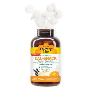 Foto 3 | Suplemento De Calcio Y Magnesio Masticable Country Life Cal-snack - Venta Internacional.