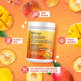 Foto 4 | Bebida De Recuperación Para Entrenamiento Fit&lean Amino Hydration 30 Porciones - Venta Internacional.
