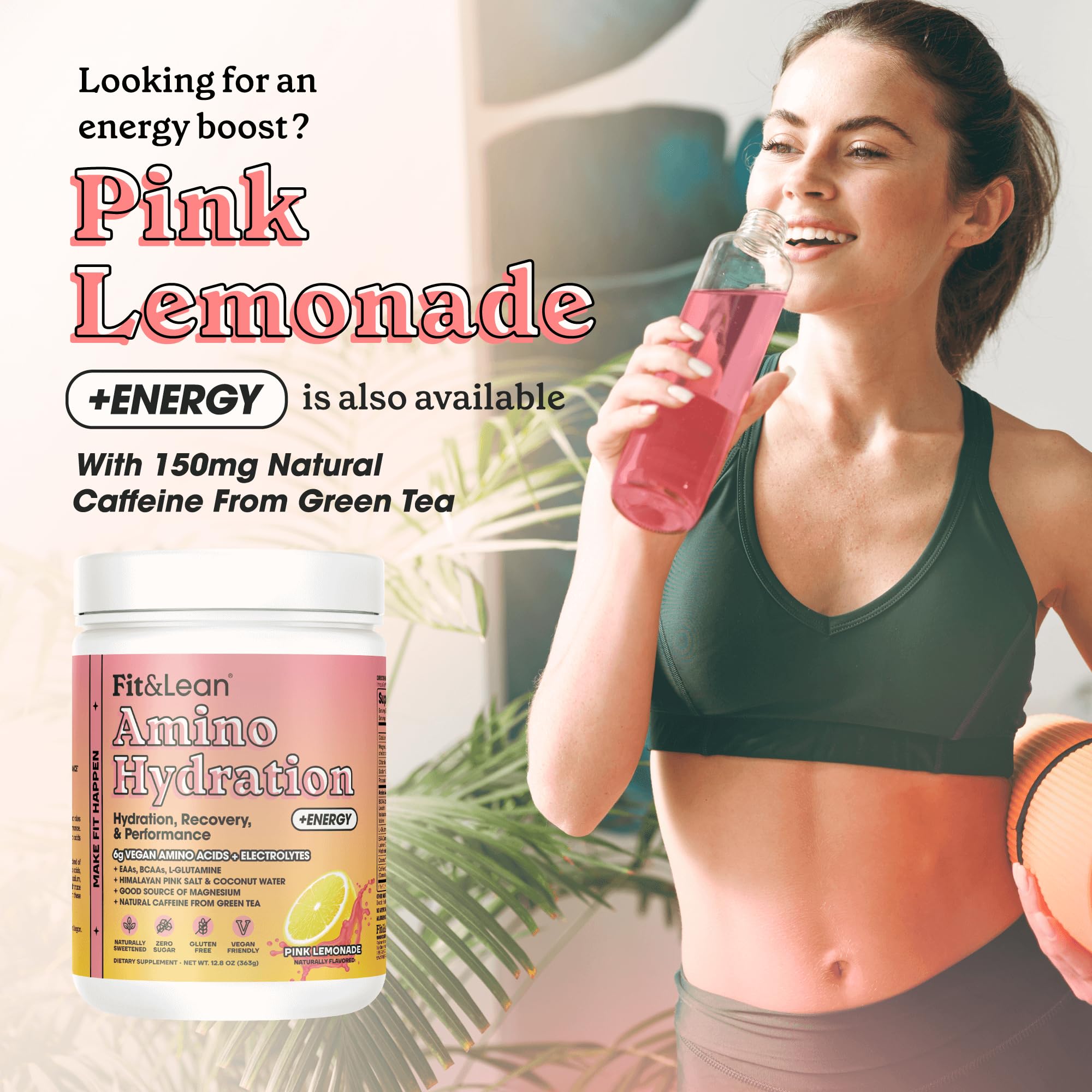 Foto 6 pulgar | Bebida De Recuperación Para Entrenamiento Fit&lean Amino Hydration 30 Porciones - Venta Internacional.