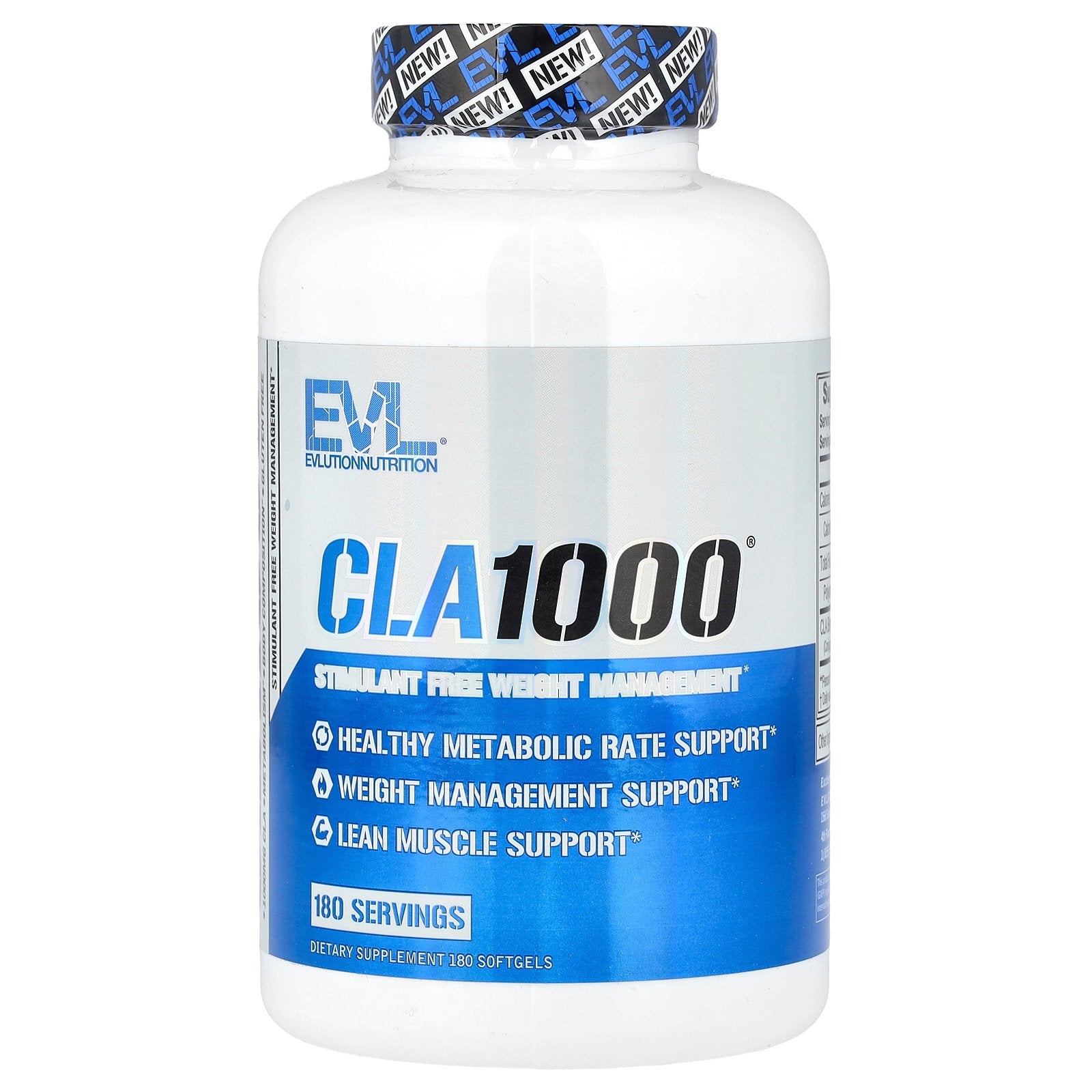 Foto 2 pulgar | Suplemento Evlution Nutrition Cla1000 Para Control De Peso, 180 Cápsulas Blandas - Venta Internacional.