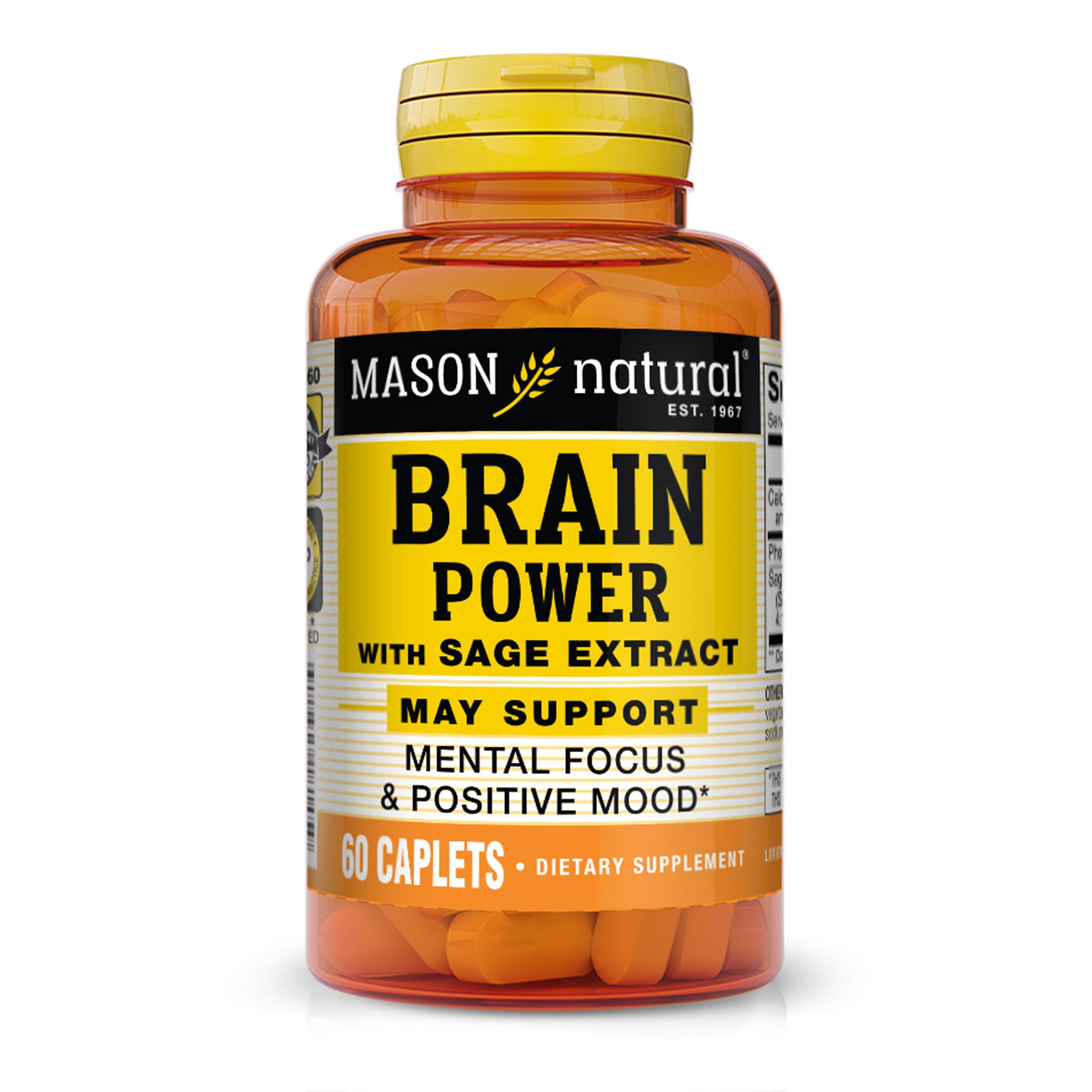 Foto 2 pulgar | Suplemento Mason Natural Brain Power Con Extracto De Salvia 60 Cápsulas - Venta Internacional.