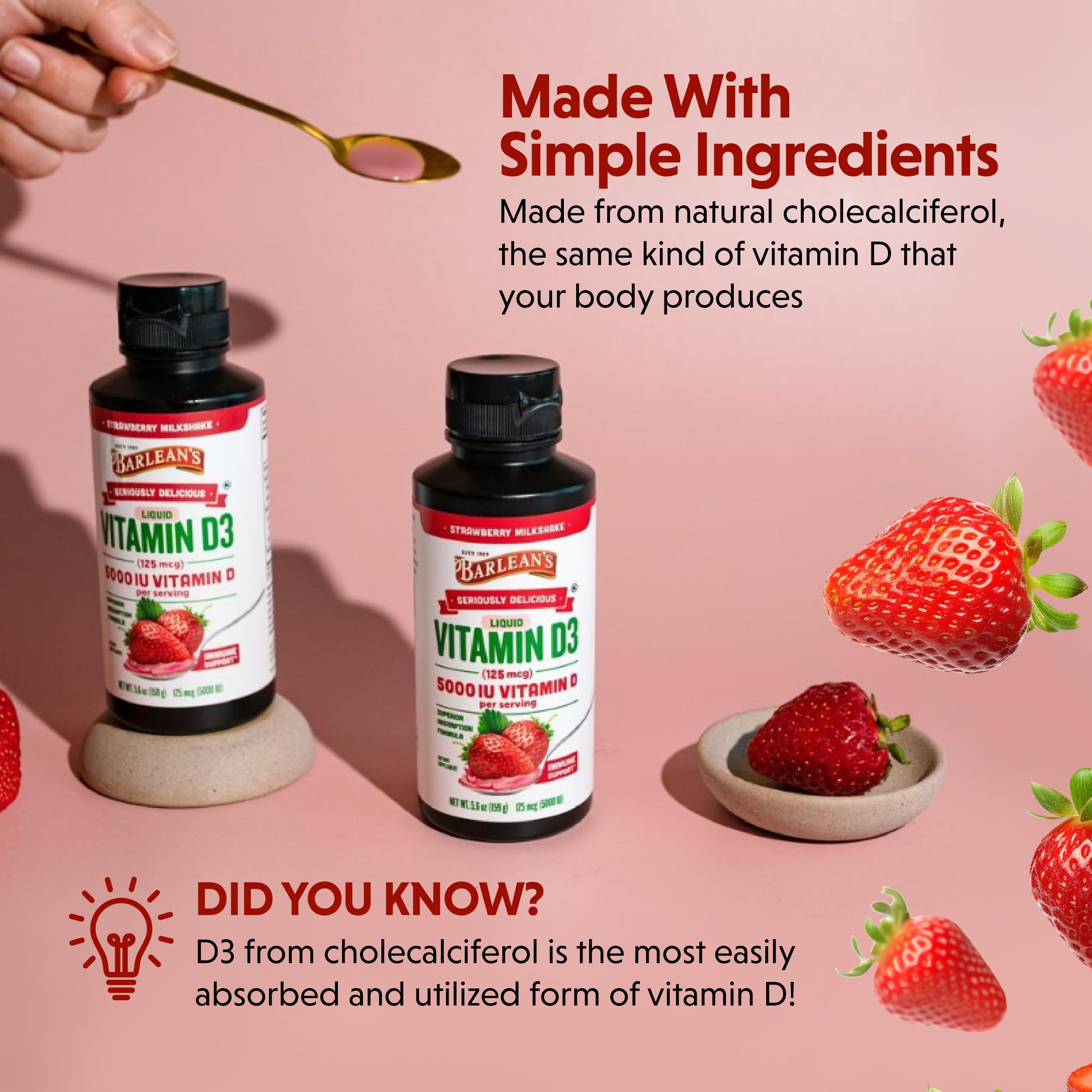 Foto 5 pulgar | Suplemento Barlean's Liquid Vitamina D 5000 Ui D3 165 Ml - Venta Internacional.