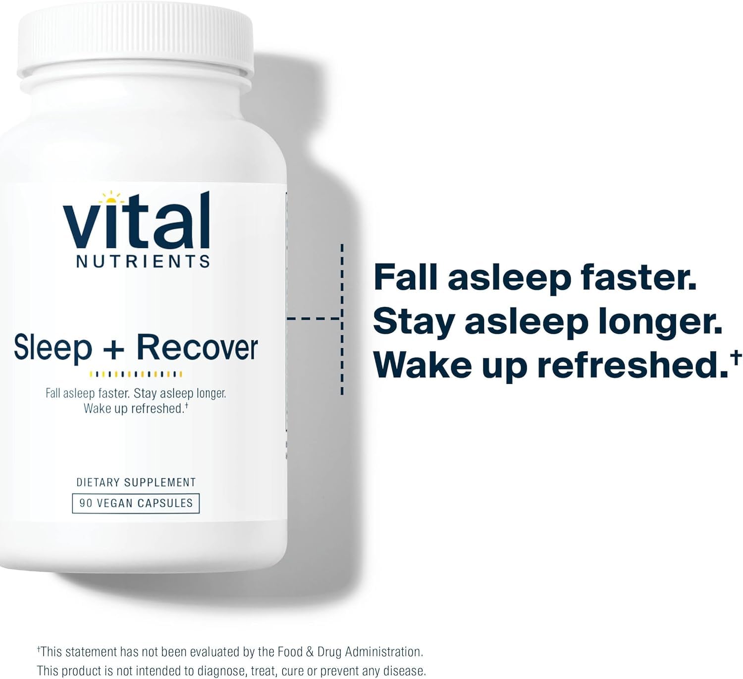 Foto 4 pulgar | Suplemento Vital Nutrients Sleep + Recover 90 Cápsulas - Venta Internacional.