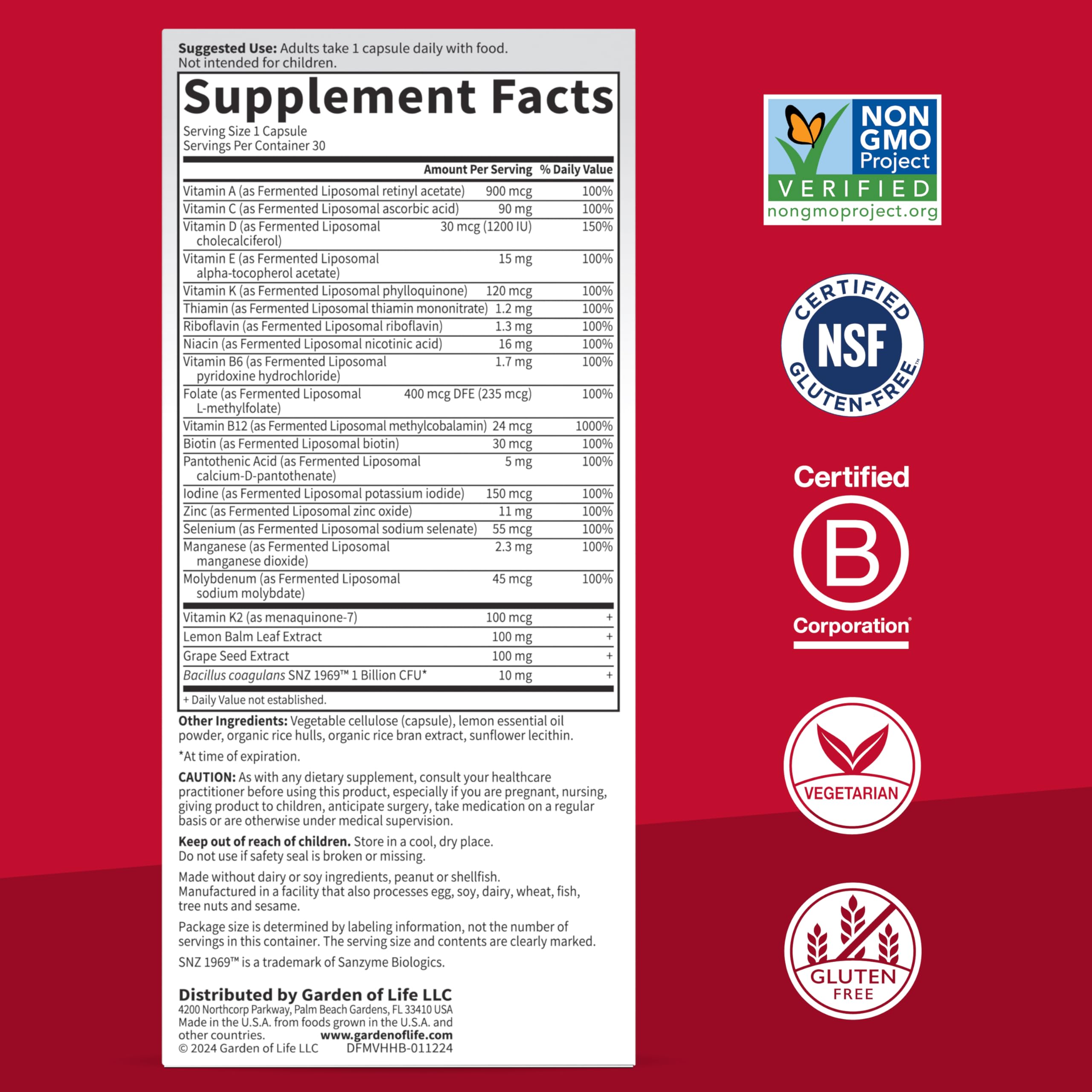 Foto 5 | Suplemento Garden Of Life Dr. Formulado Multi+ Heart Health - Venta Internacional.