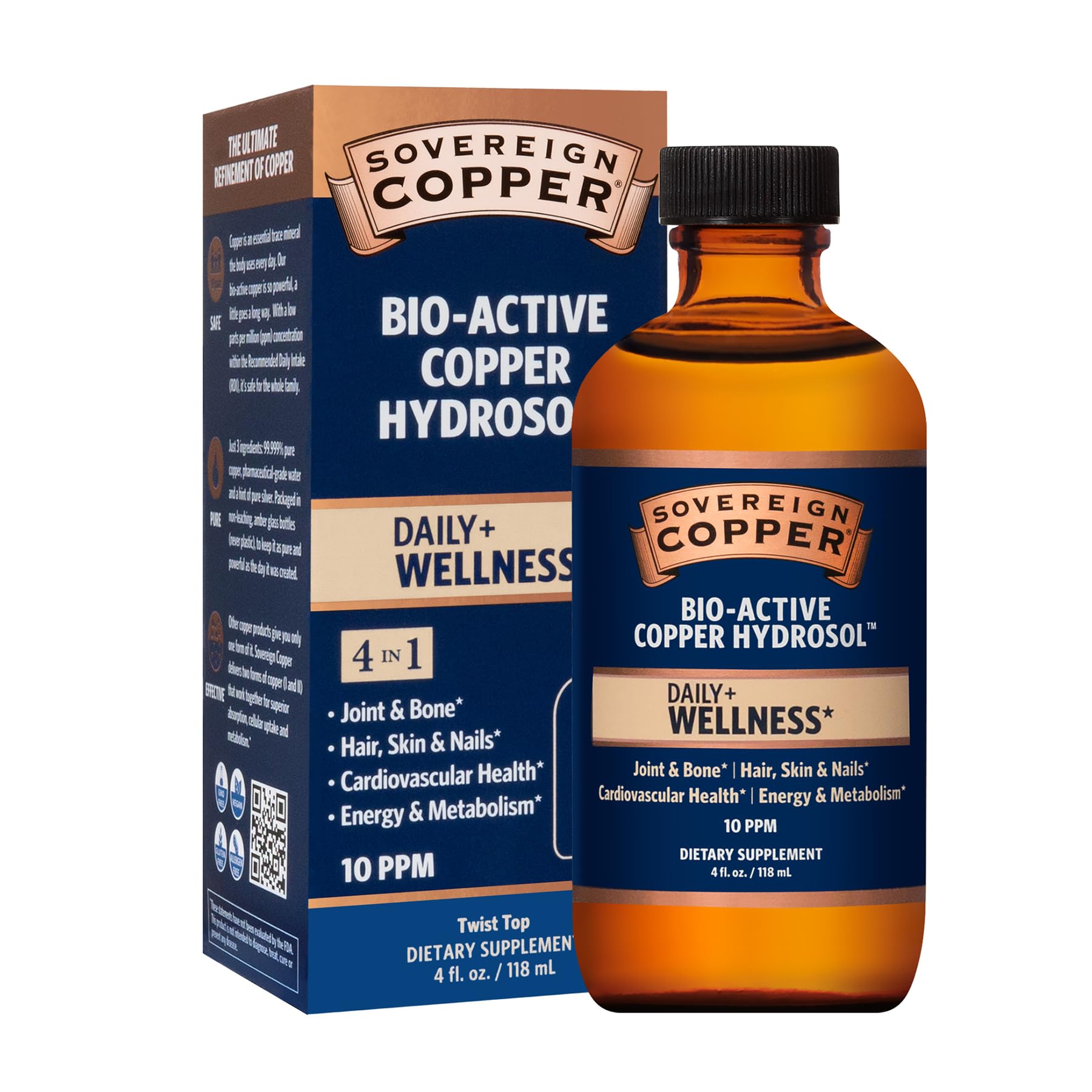 Foto 1 | Suplemento De Hidrosol De Cobre Bioactivo De Sovereign Copper, 120 Ml - Venta Internacional.