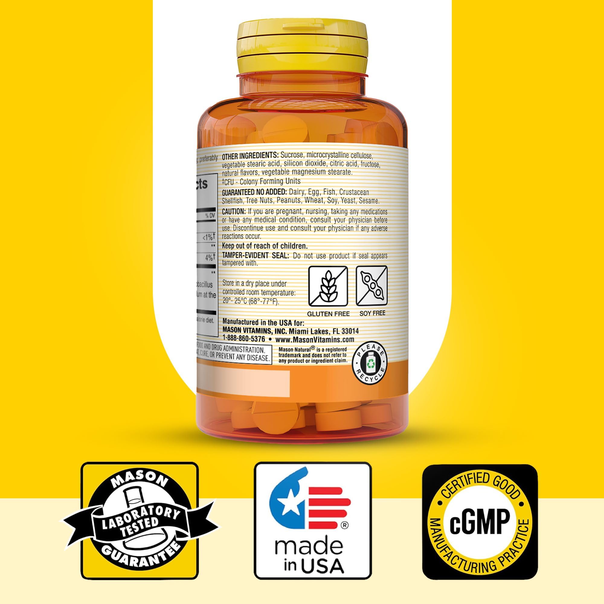 Foto 6 | Suplemento Probiótico Mason Natural Acidophilus Con Bífidus - Venta Internacional.