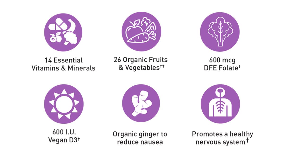 Foto 4 pulgar | Realfood Organics Prenatal Country Life 90 Tabletas-Venta Internacional