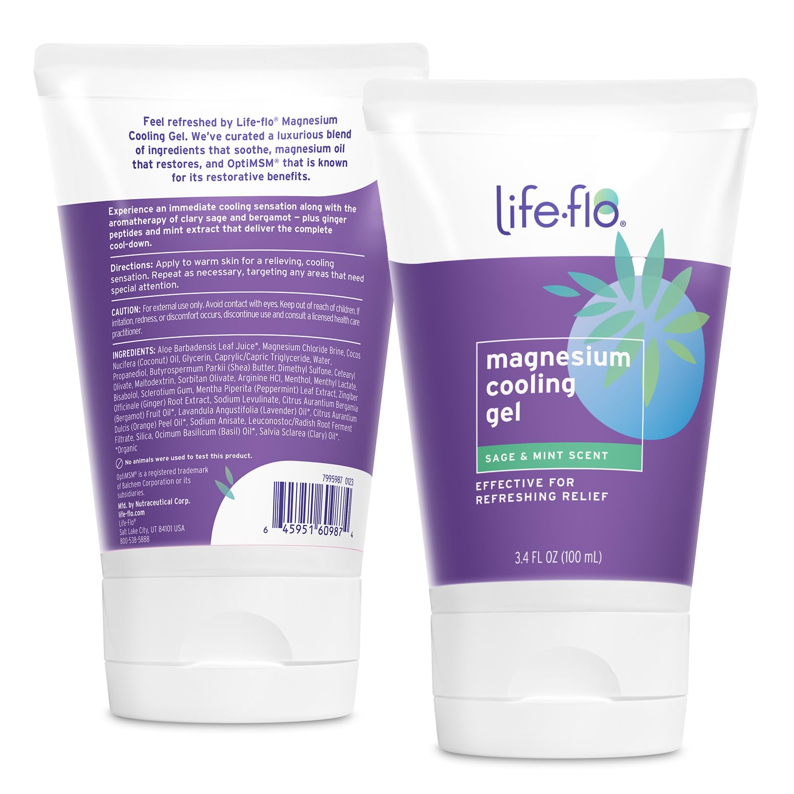 Foto 3 | Gel Refrescante Life-flo Magnesio Para Sofocos 100 Ml - Venta Internacional.