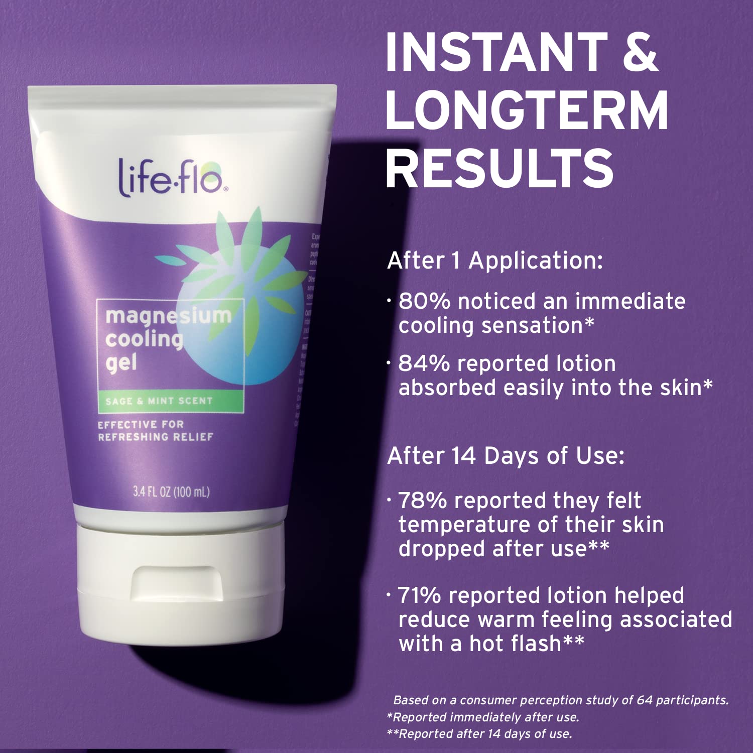 Foto 6 pulgar | Gel Refrescante Life-flo Magnesio Para Sofocos 100 Ml - Venta Internacional.