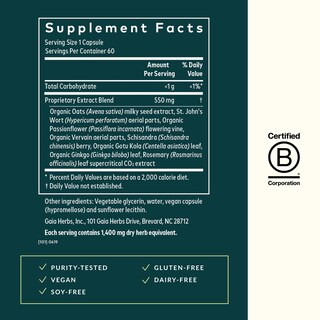 Foto 2 | Suplemento Gaia Herbs Emotional Balance Stress Support 60 Cápsulas - Venta Internacional.