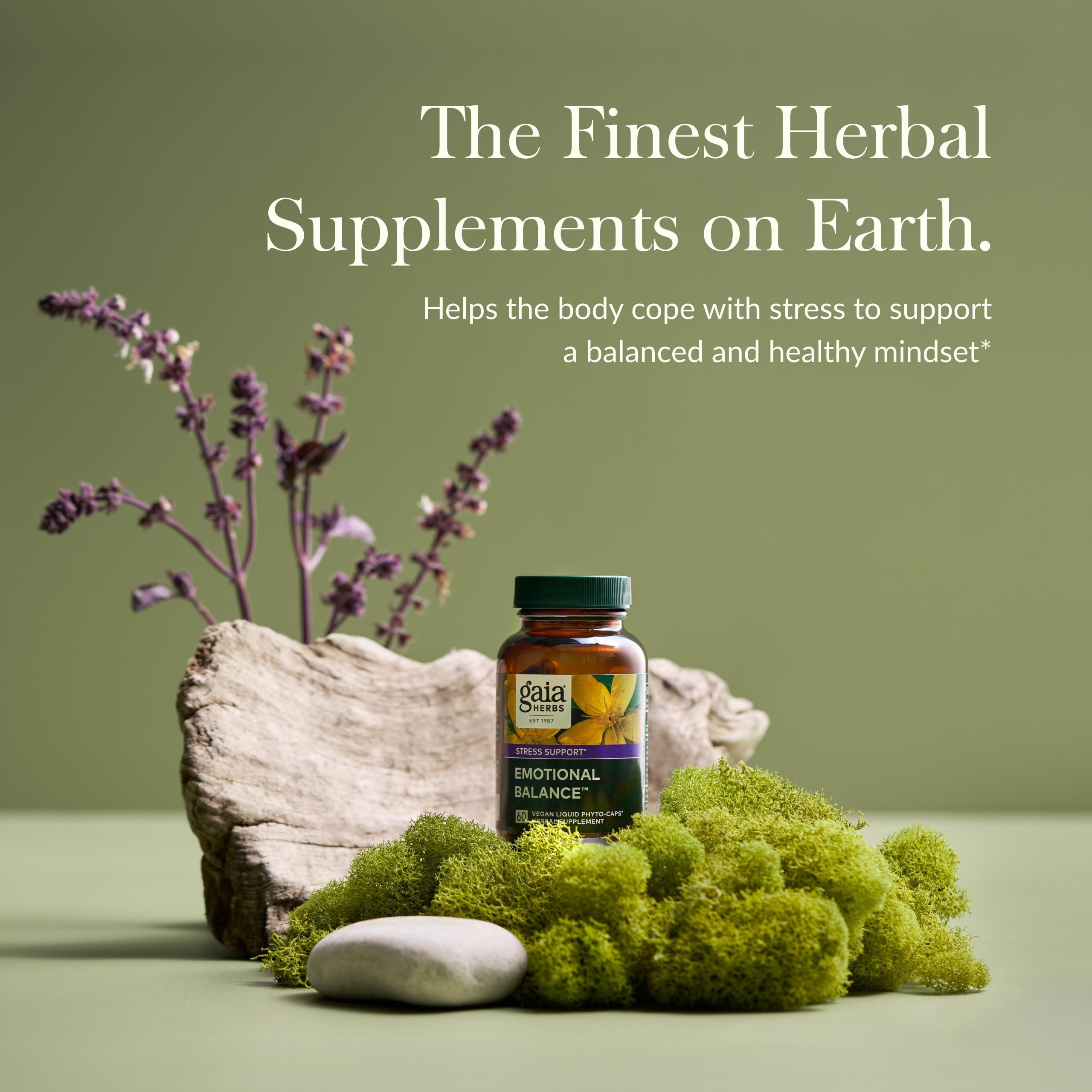 Foto 4 pulgar | Suplemento Gaia Herbs Emotional Balance Stress Support 60 Cápsulas - Venta Internacional.