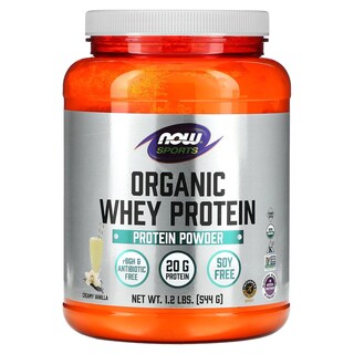 Foto 1 | Proteína En Polvo Now Foods Sport Organic Whey Creamy Vainilla 544g - Venta Internacional.