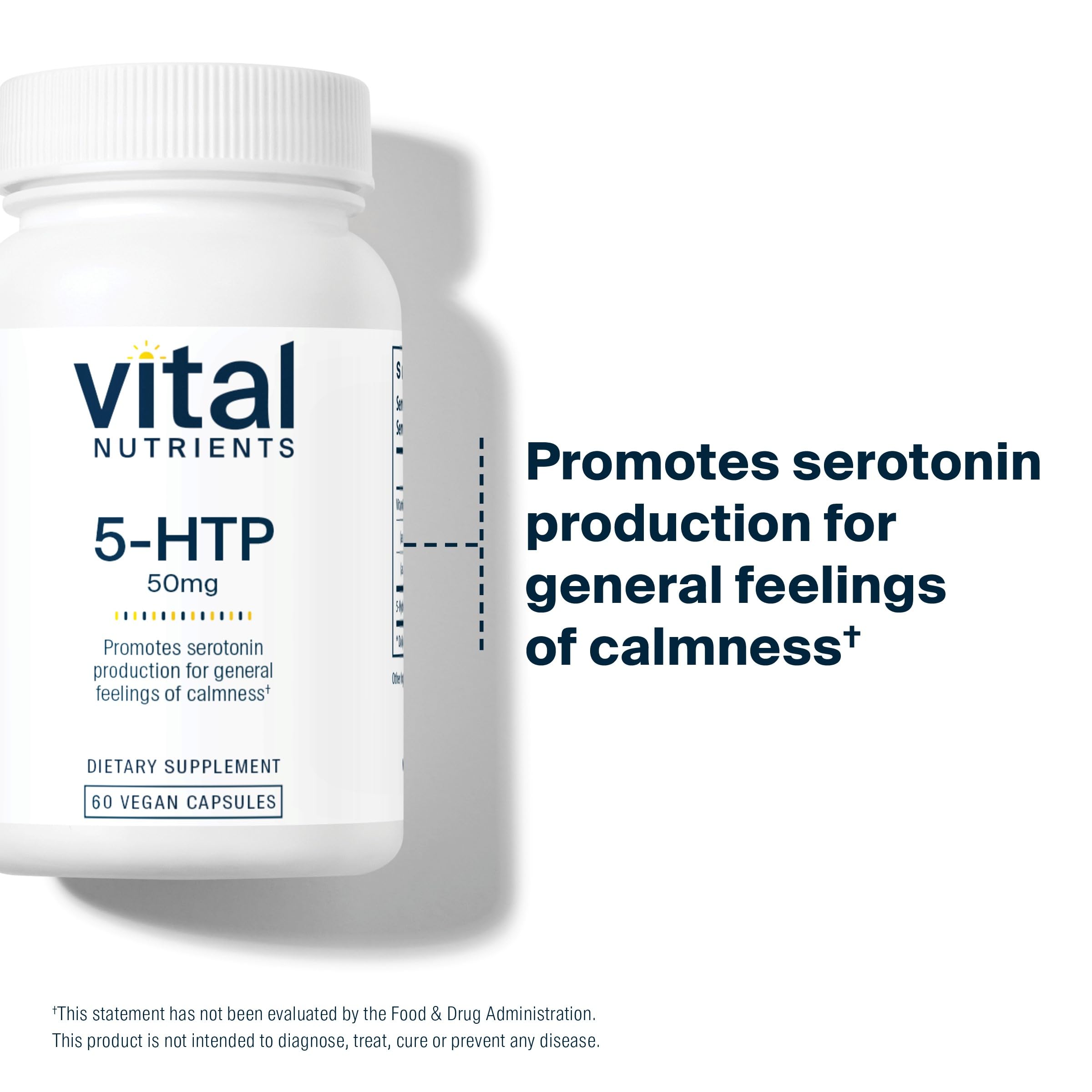 Foto 7 pulgar | Suplemento Vital Nutrients 5-htp, 50 Mg, Apoyo A La Serotonina, 60 Cápsulas - Venta Internacional.