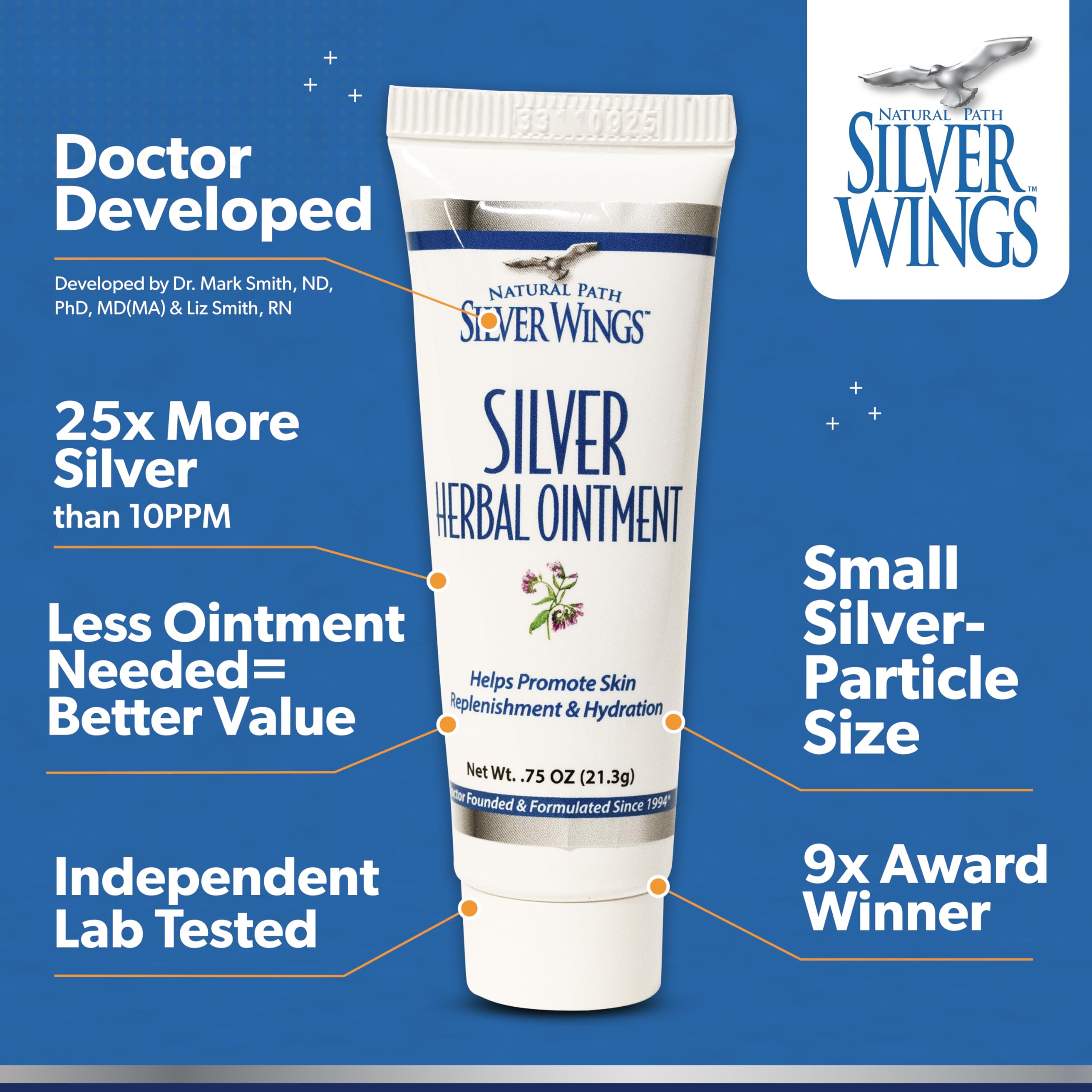 Foto 5 pulgar | Pomada A Base De Hierbas Natural Path Silver Wings, 250 Ppm, Plata, 44 Ml - Venta Internacional.