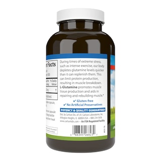 Foto 3 | Suplemento Carlson L-glutamina 750 Mg 300 Cápsulas - Venta Internacional