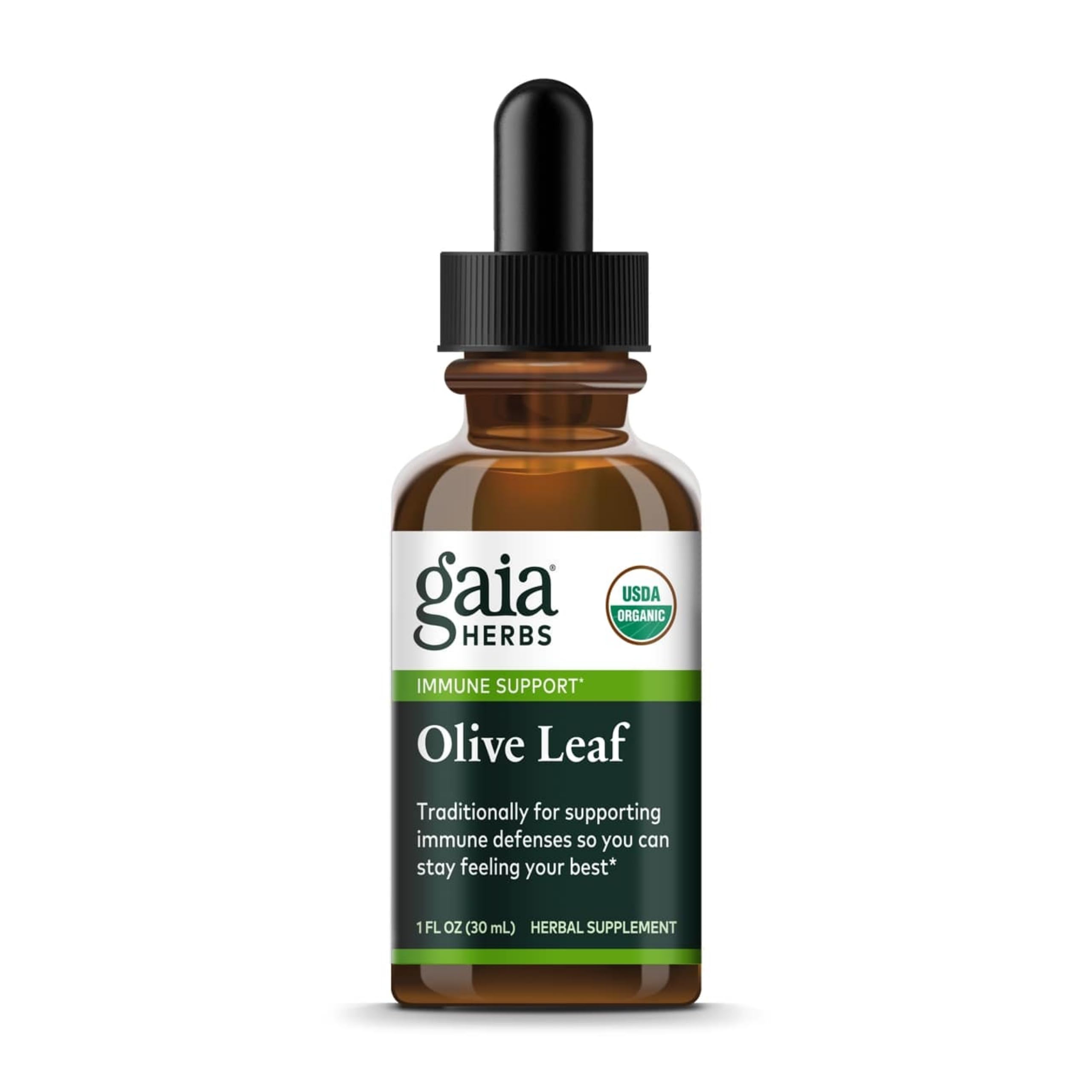 Foto 1 | Extracto Líquido De Hoja De Olivo De Gaia Herbs 30 Ml - Venta Internacional.