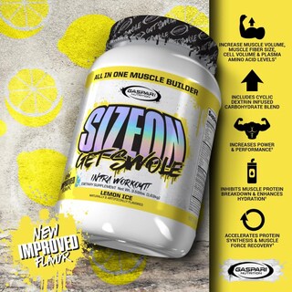 Foto 5 | Suplemento Gaspari Nutrition Sizeon De 1,63 Kg De Limón Durante El Entrenamiento - Venta Internacional.