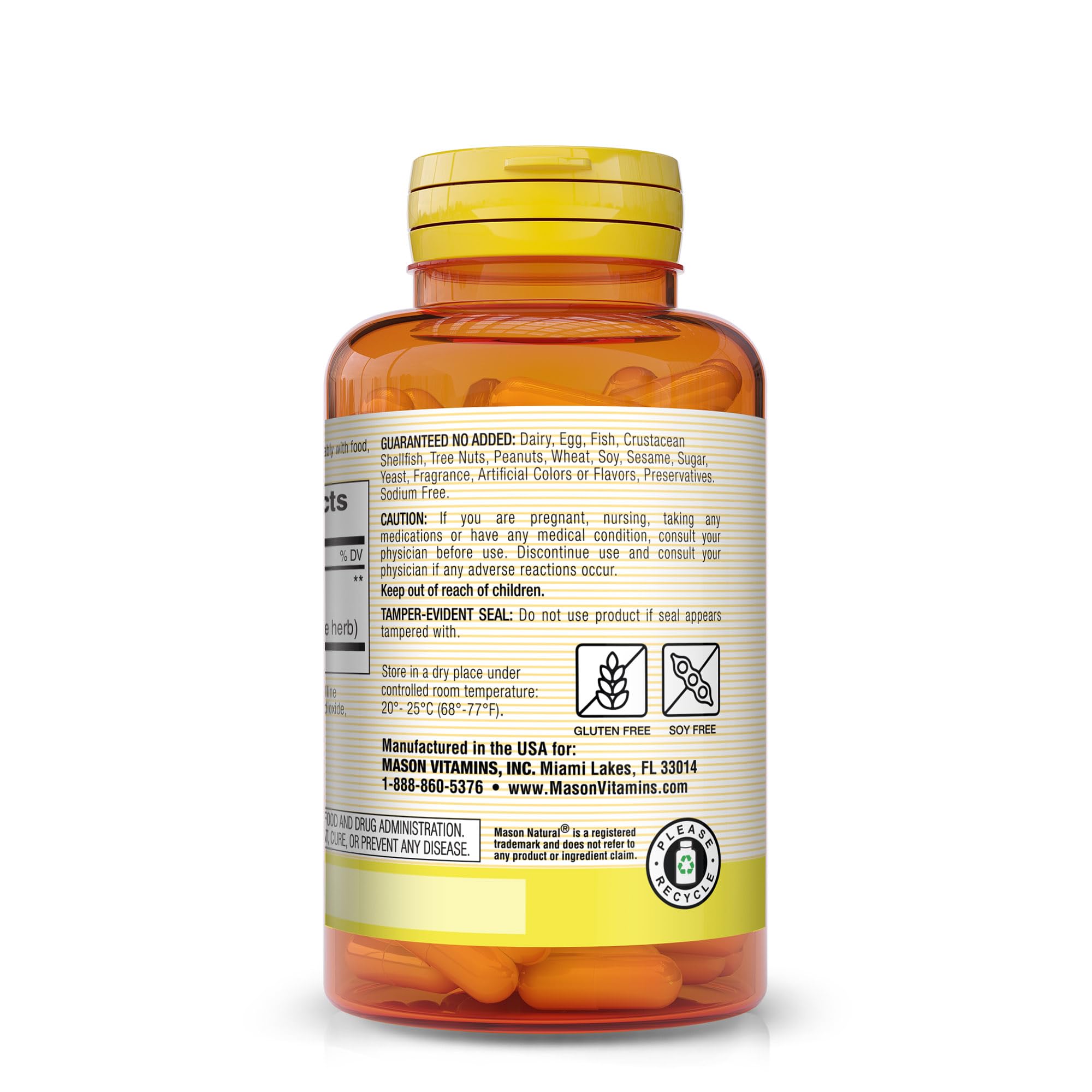 Foto 4 pulgar | Cápsulas De Ginkgo Biloba Supplement Mason Natural, 180 Unidades - Venta Internacional.