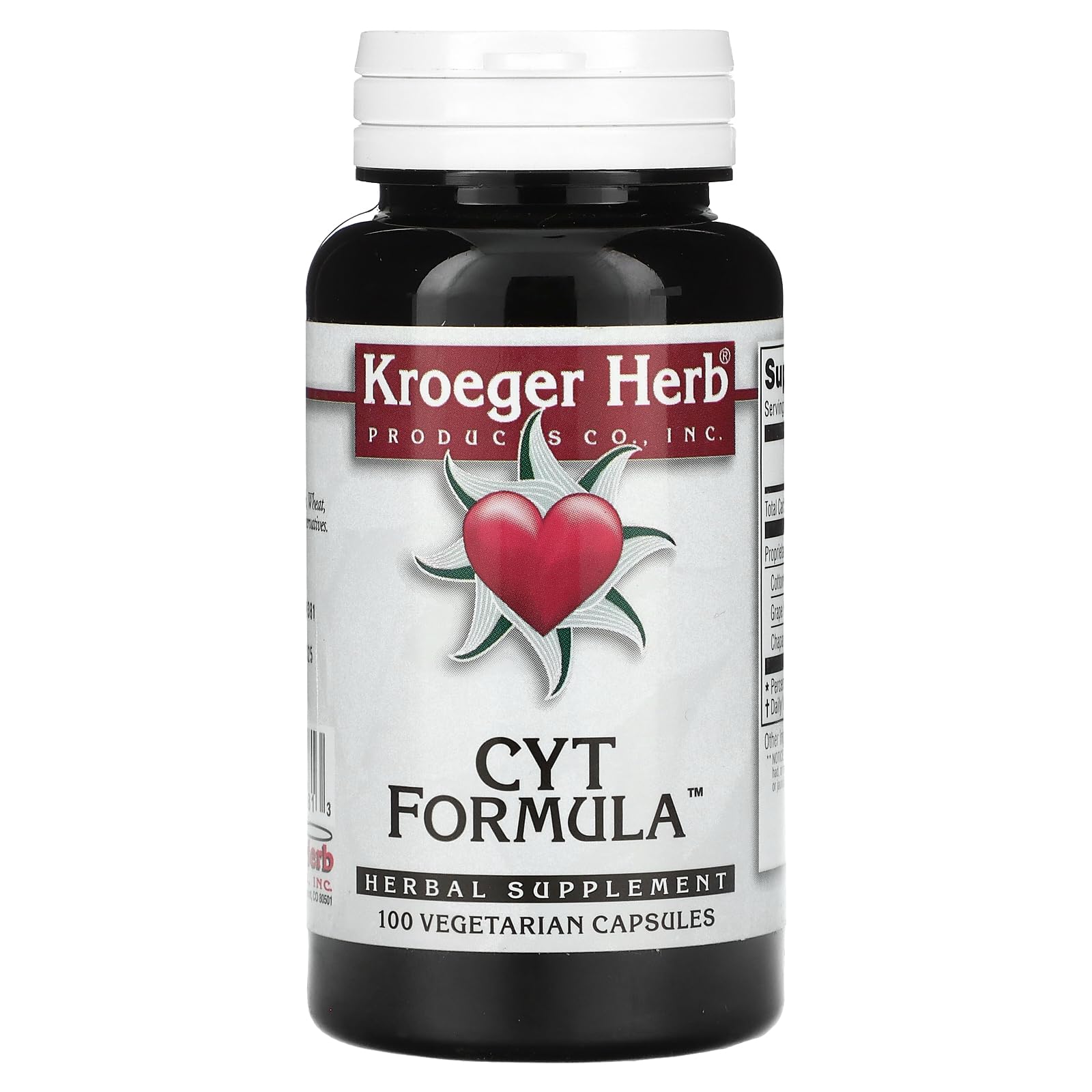 Foto 2 pulgar | Suplemento Kroeger Herb Cyt Formula, Cápsulas De 100 Unidades - Venta Internacional.