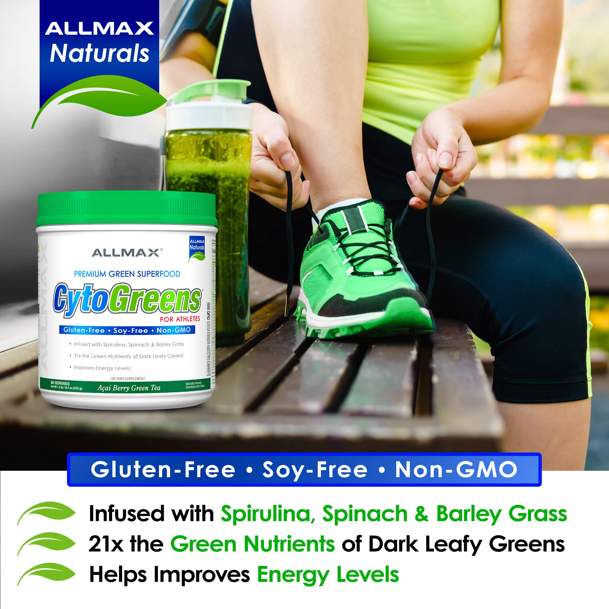 Foto 5 pulgar | Suplemento Allmax Nutrition Cytogreens Super Greens 267 G - Venta Internacional.