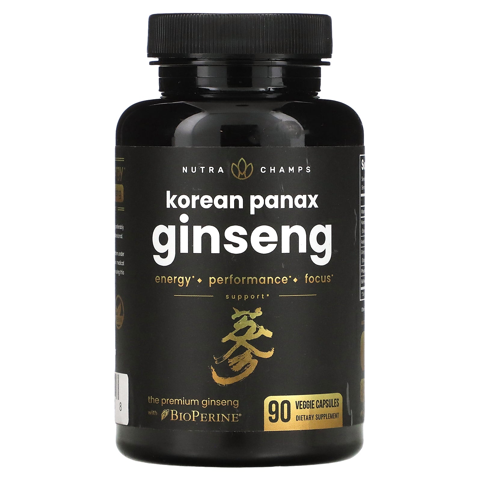 Foto 1 | Suplemento Nutrachamps Korean Panax Ginseng 90 Cápsulas Vegetarianas - Venta Internacional.