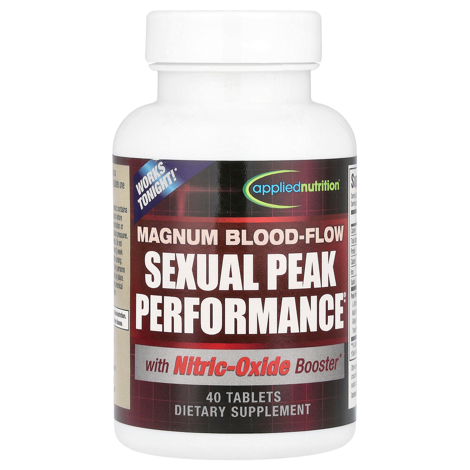 Foto 4 pulgar | Suplemento Magnum Blood-flow De Applied Nutrition 40 Comprimidos - Venta Internacional.