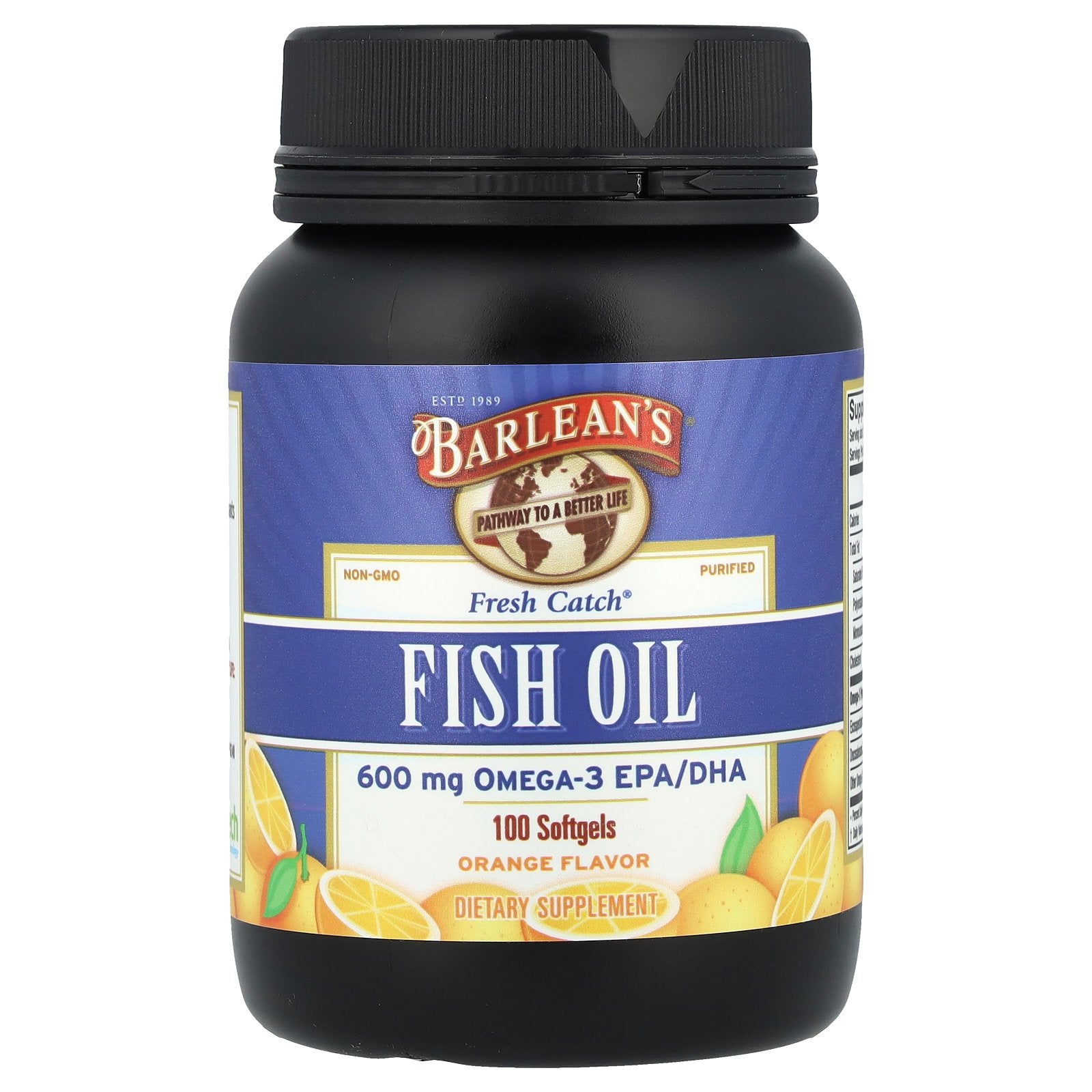 Foto 2 pulgar | Suplemento Barlean's Fresh Catch Fish Oil Omega-3 100 Cápsulas Blandas - Venta Internacional.