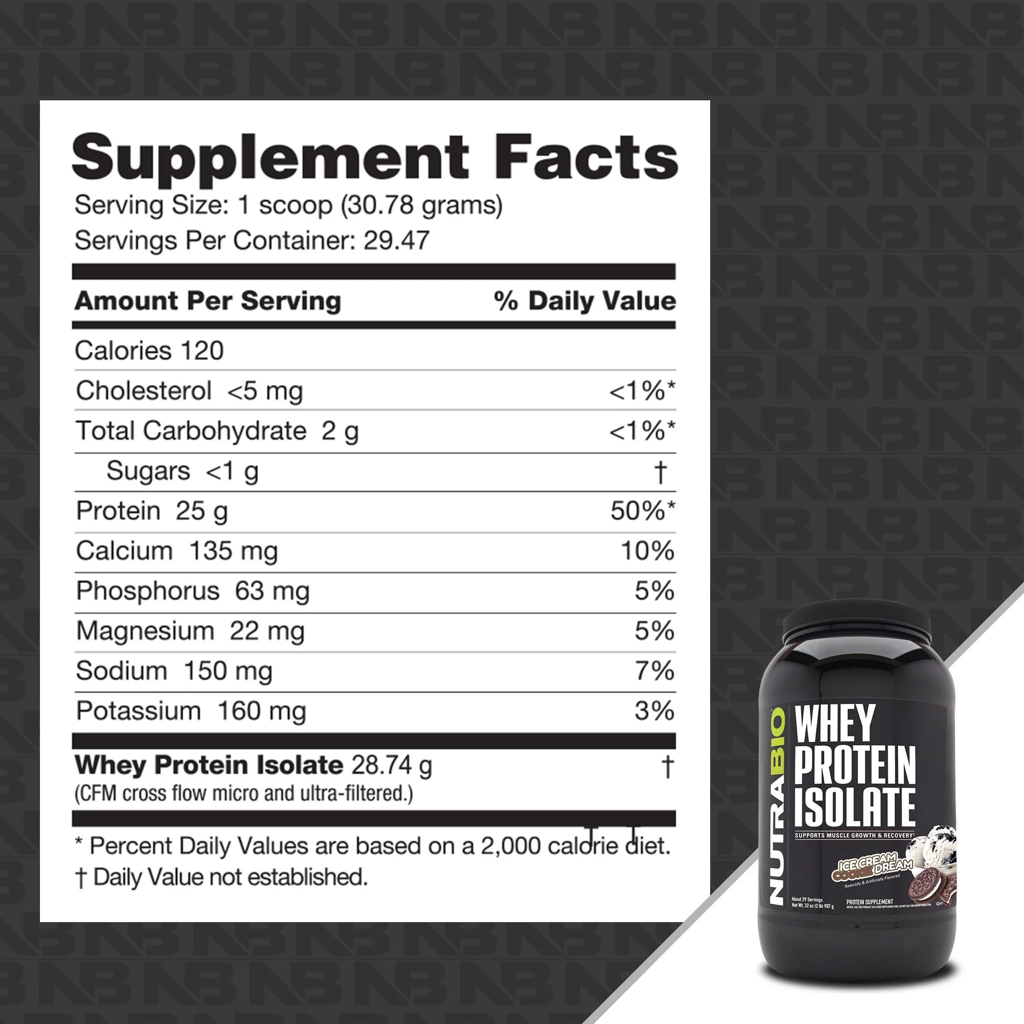 Foto 5 | Proteína Nutrabio Ice Cream 907 G - Venta Internacional