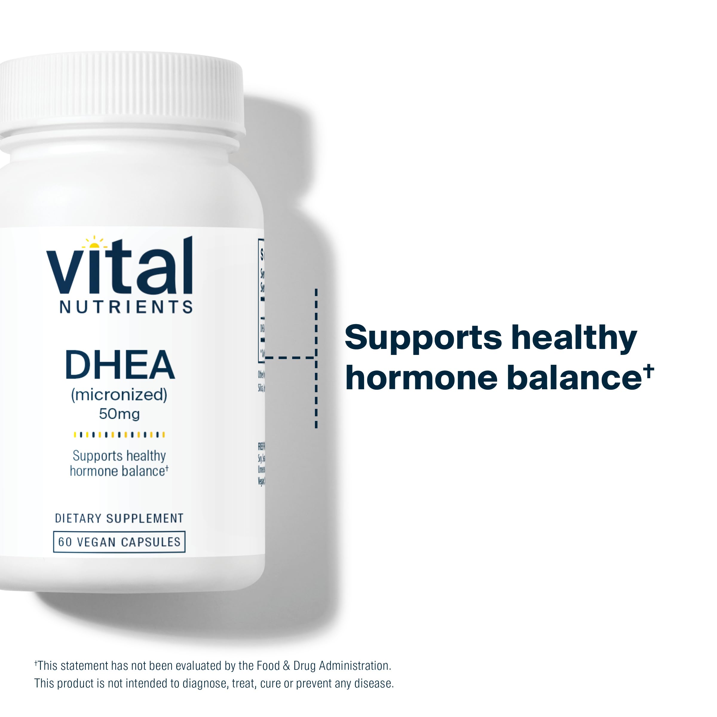 Foto 6 | Suplemento Vital Nutrients Dhea 50 Mg Vegano 60 Cápsulas - Venta Internacional.