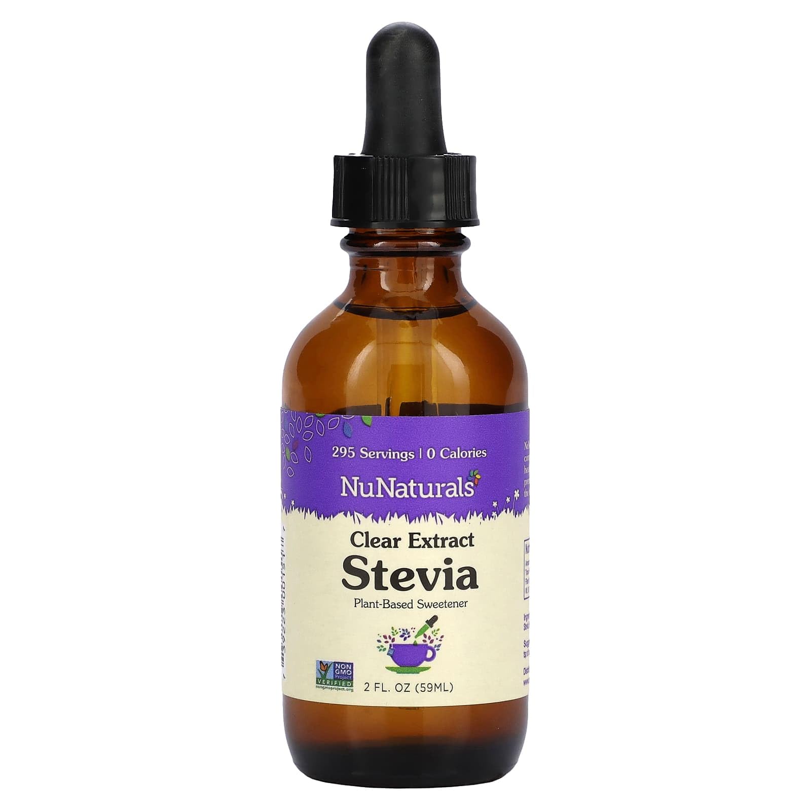 Foto 2 pulgar | Edulcorante De Origen Vegetal Nunaturals Clear Extract Stevia 60 Ml - Venta Internacional.
