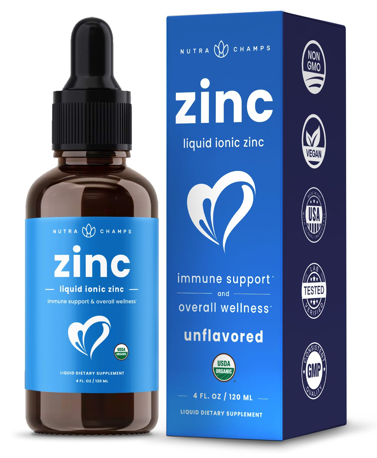 Foto 2 pulgar | Suplemento Nutrachamps Liquid Zinc Con Vitamina C, 120 Ml, Vegano - Venta Internacional.