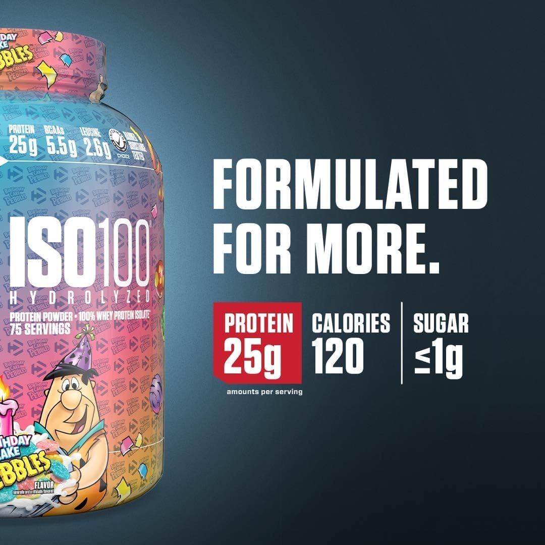 Foto 3 pulgar | Tarta De Cumpleaños Dymatize Iso100 Con Proteína De Suero En Polvo, 20 Porciones - Venta Internacional.