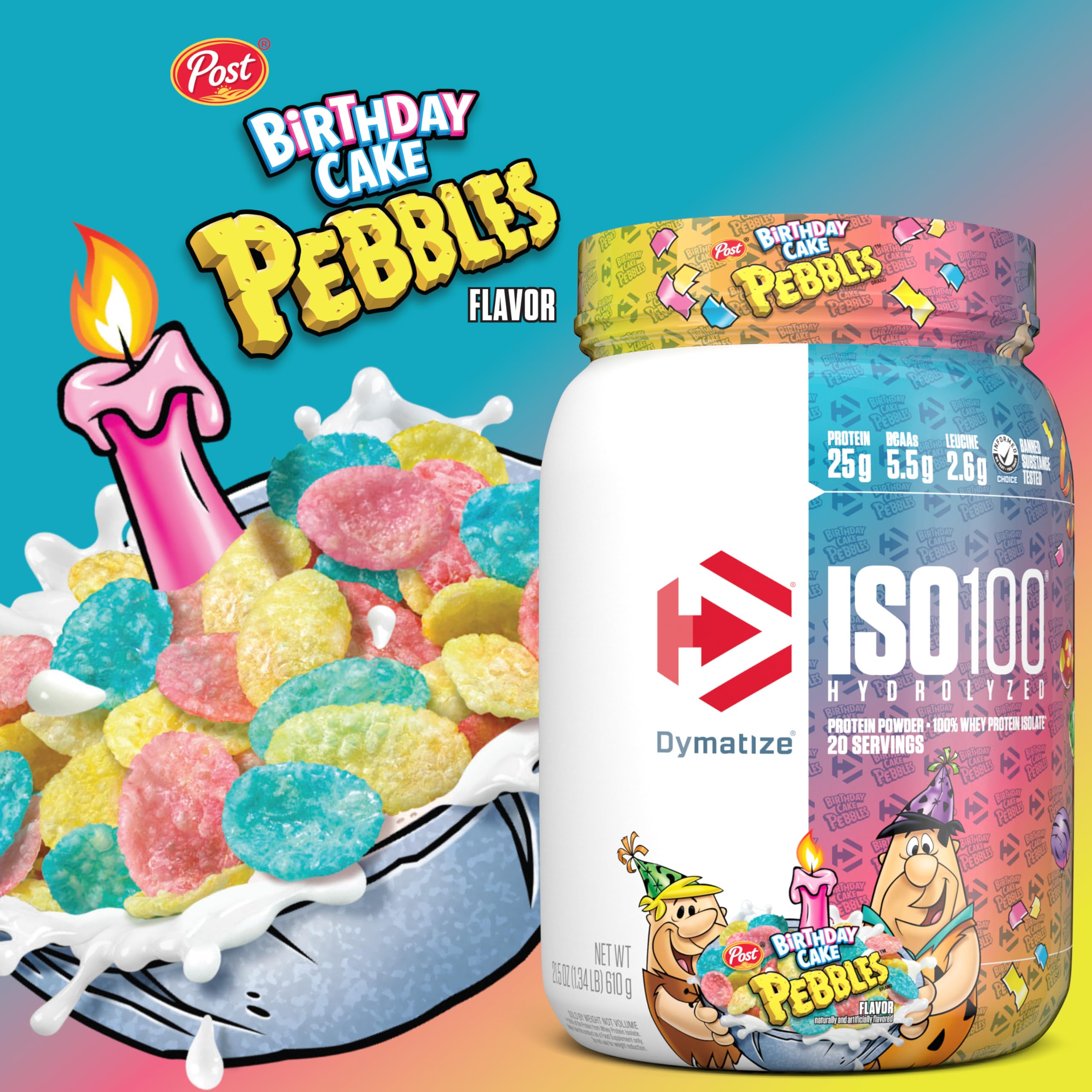 Foto 4 pulgar | Tarta De Cumpleaños Dymatize Iso100 Con Proteína De Suero En Polvo, 20 Porciones - Venta Internacional.