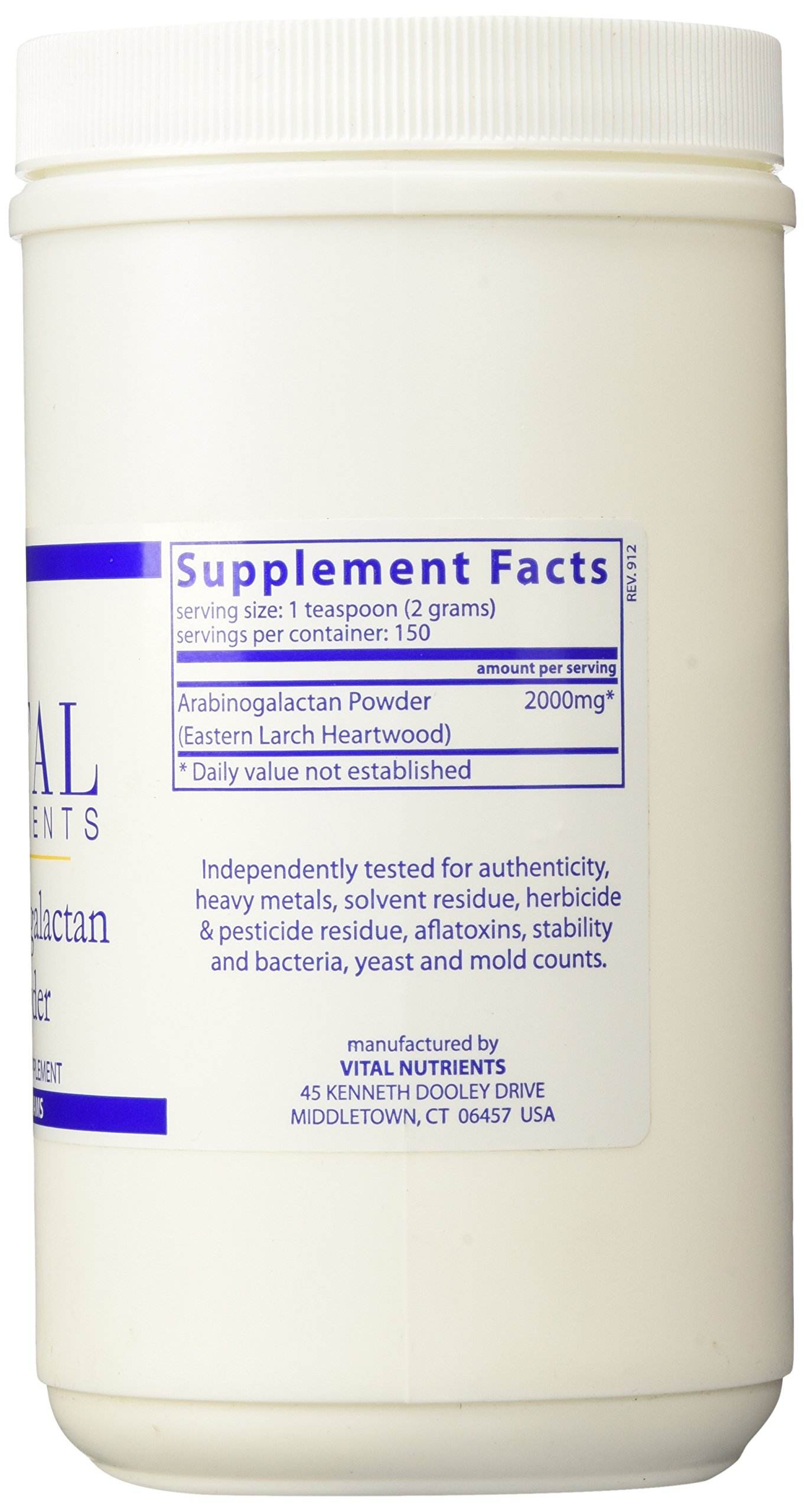Foto 2 | Suplemento Vital Nutrients De Arabinogalactano En Polvo, 300 G - Venta Internacional.