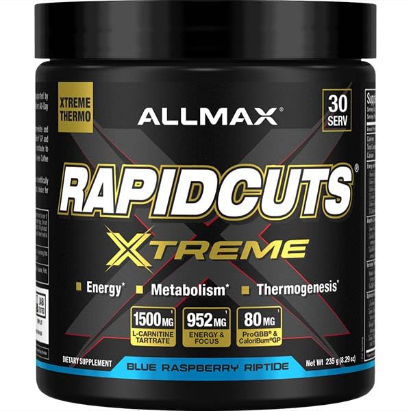 Foto 2 pulgar | Suplemento Rapidcuts Xtreme De Allmax Nutrition, 235 G, Blue Raspberry Riptide - Venta Internacional.