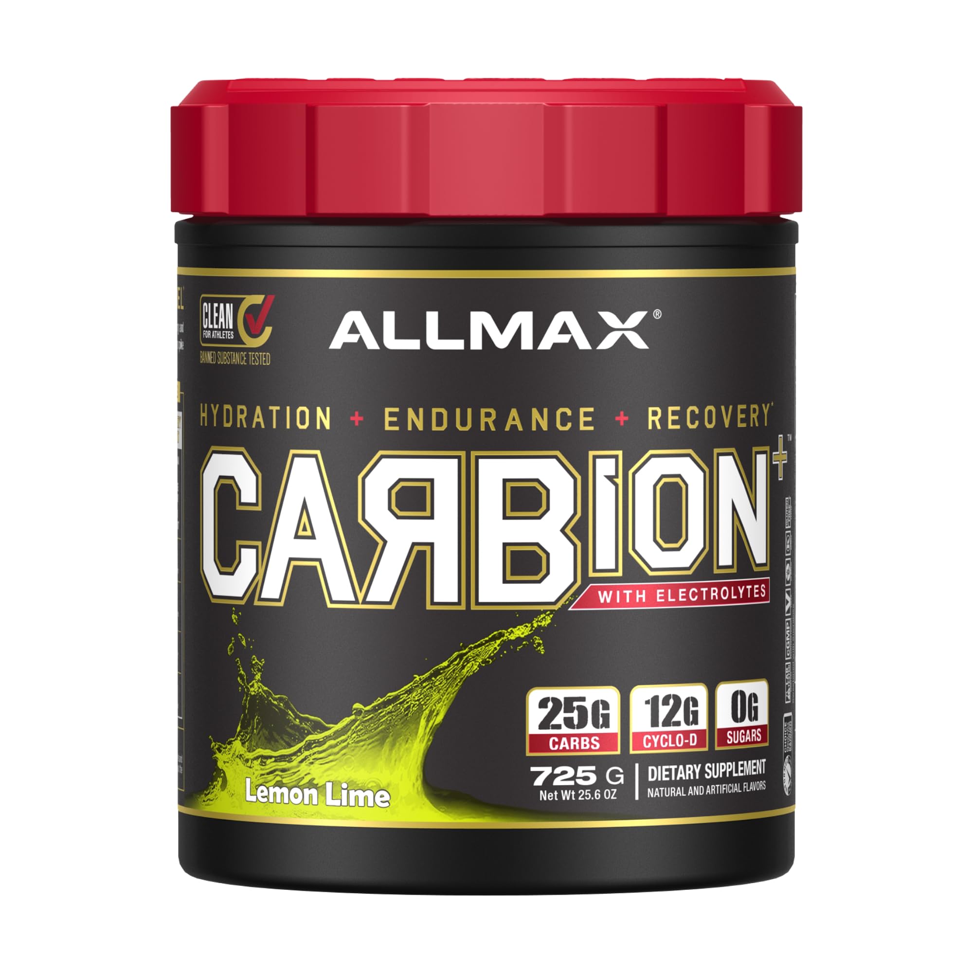 Foto 2 pulgar | Bebida Energética Allmax Nutrition Carbion+ Limón Y Lima 870g - Venta Internacional.