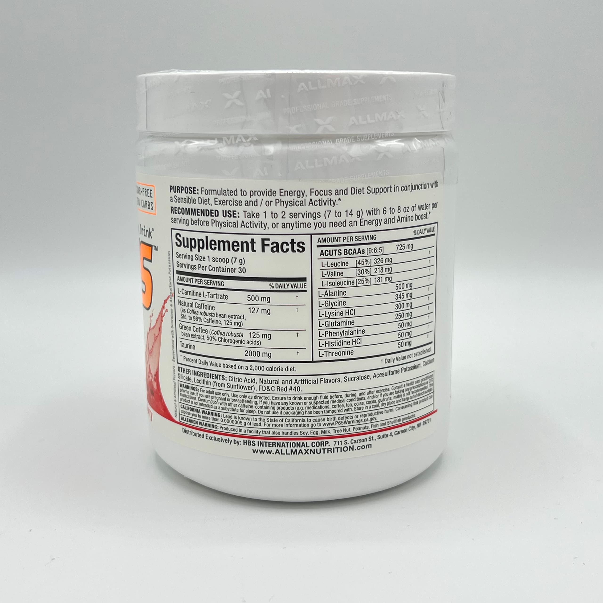 Foto 4 pulgar | Bebida Energética Allmax Nutrition Aminocuts Con Carga De Aminoácidos, 30 Dosis - Venta Internacional.