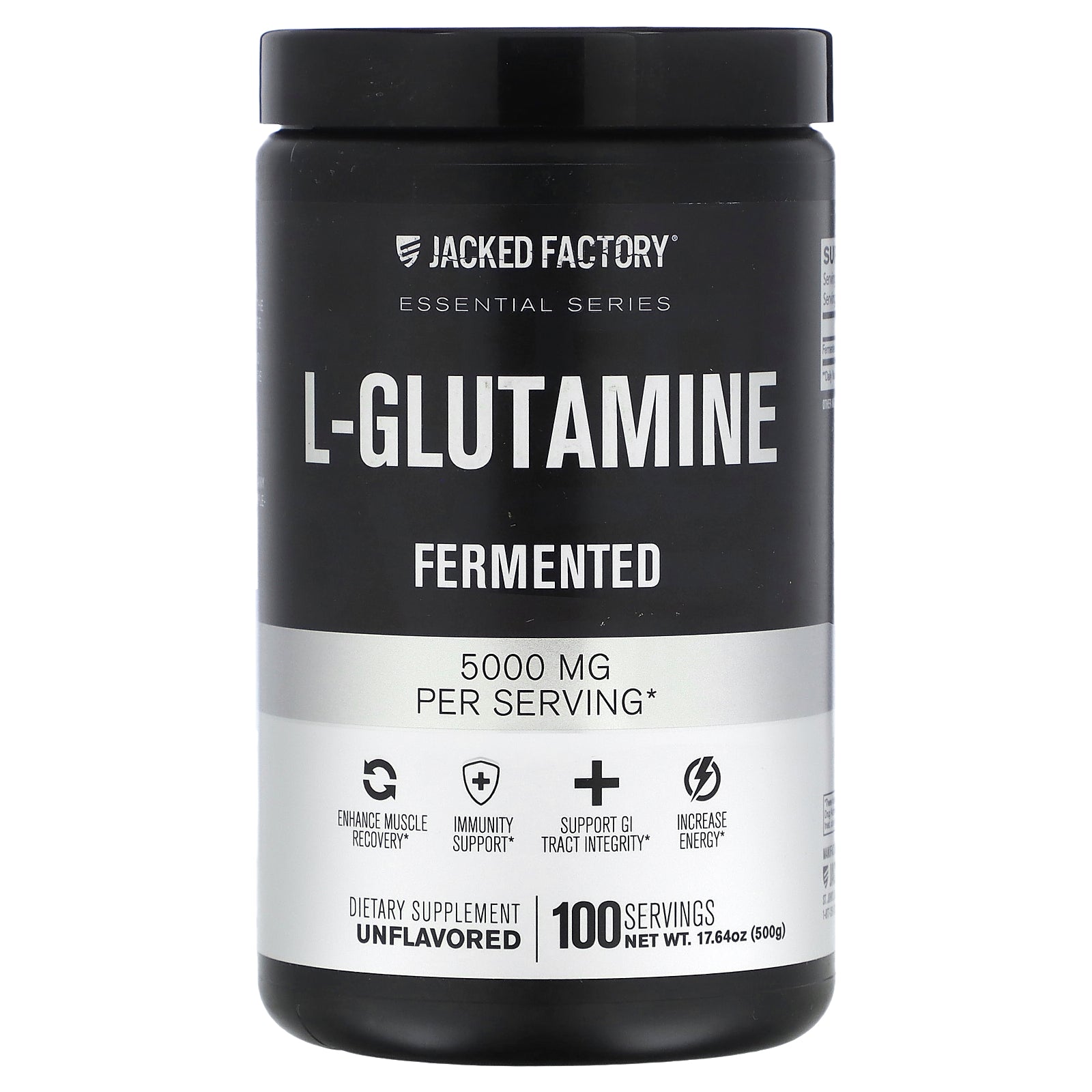 Foto 1 | Suplemento Jacked Factory L-glutamina Fermentada 500 G - Venta Internacional.