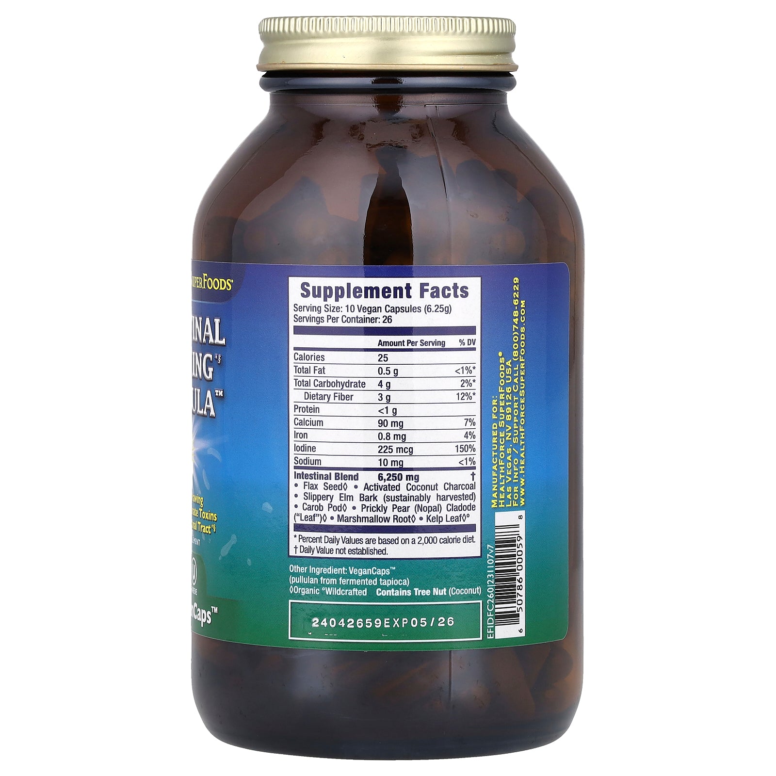 Foto 3 pulgar | Suplemento Healthforce Superfoods Intestinal Drawing 260 Cápsulas Veganas - Venta Internacional.
