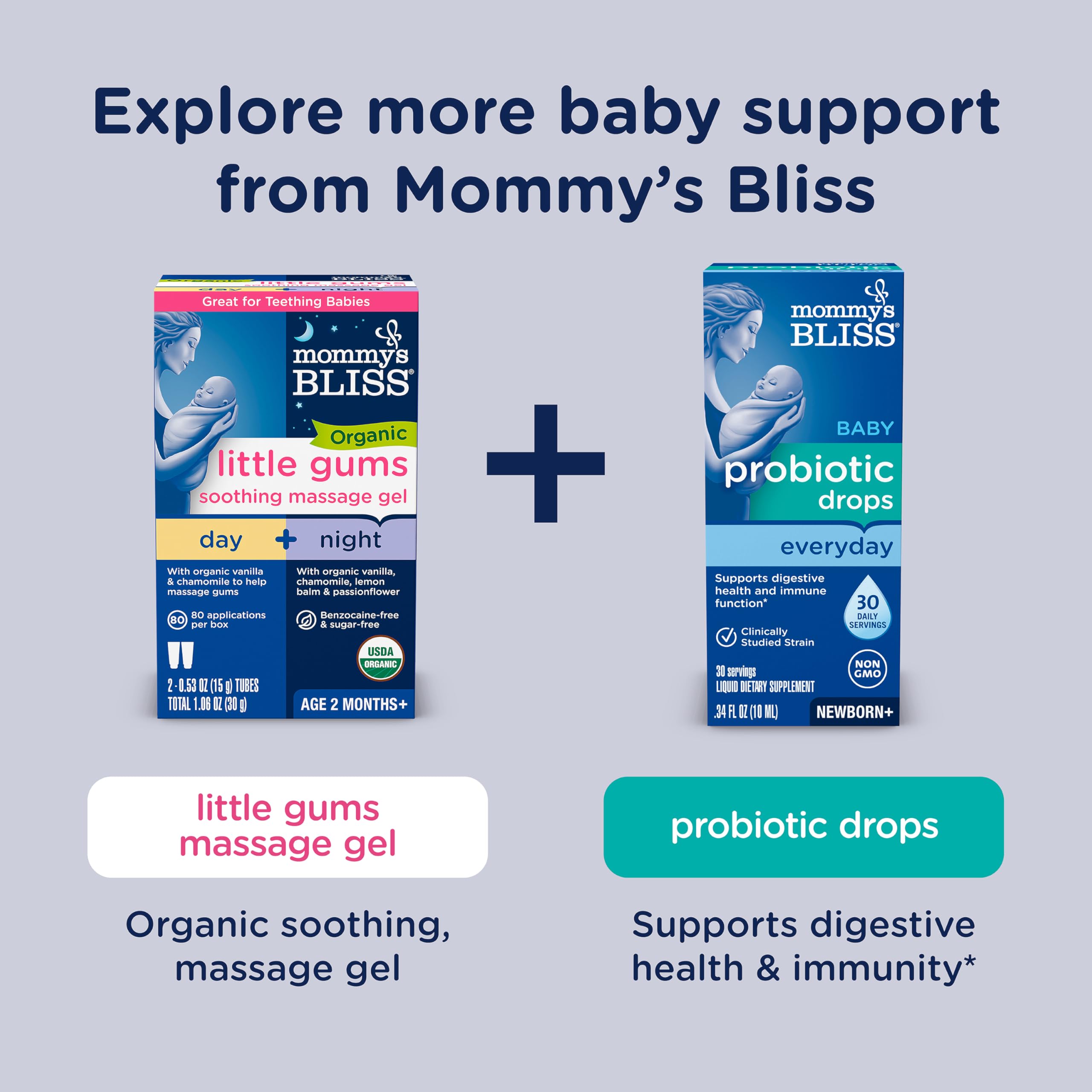 Foto 8 pulgar | Baby Bedtime Paci Gel Mommy's Bliss Organic, 15 Ml, 2 Meses O Más - Venta Internacional.