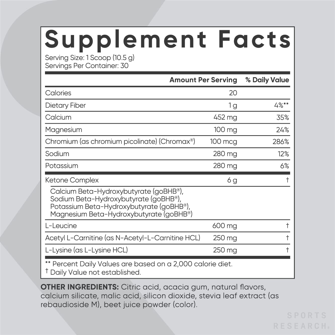 Foto 3 | Suplemento de Cetonas Exógenas Keto Plus Sports Research 30 Porciones - Venta Internacional