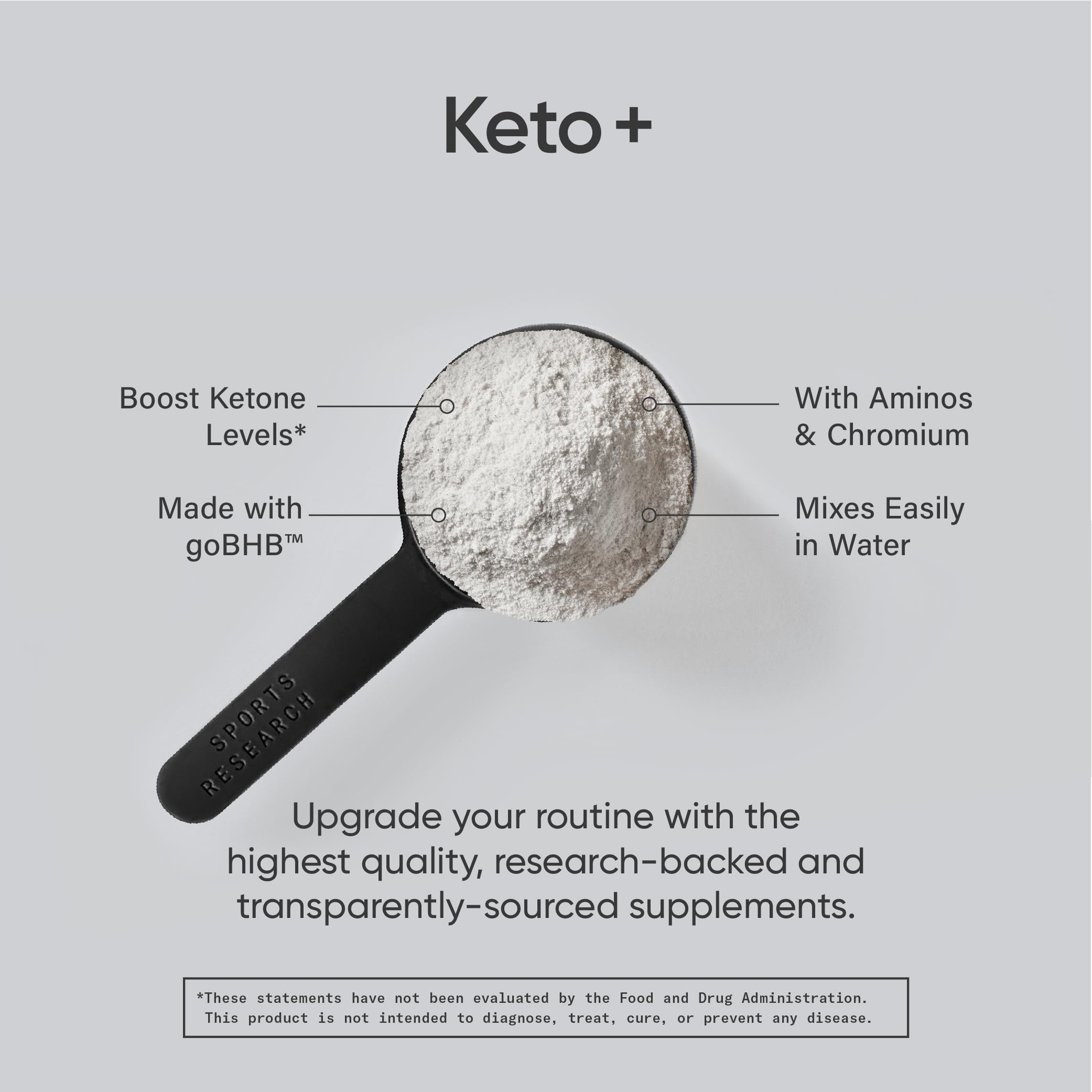 Foto 6 pulgar | Suplemento de Cetonas Exógenas Keto Plus Sports Research 30 Porciones - Venta Internacional