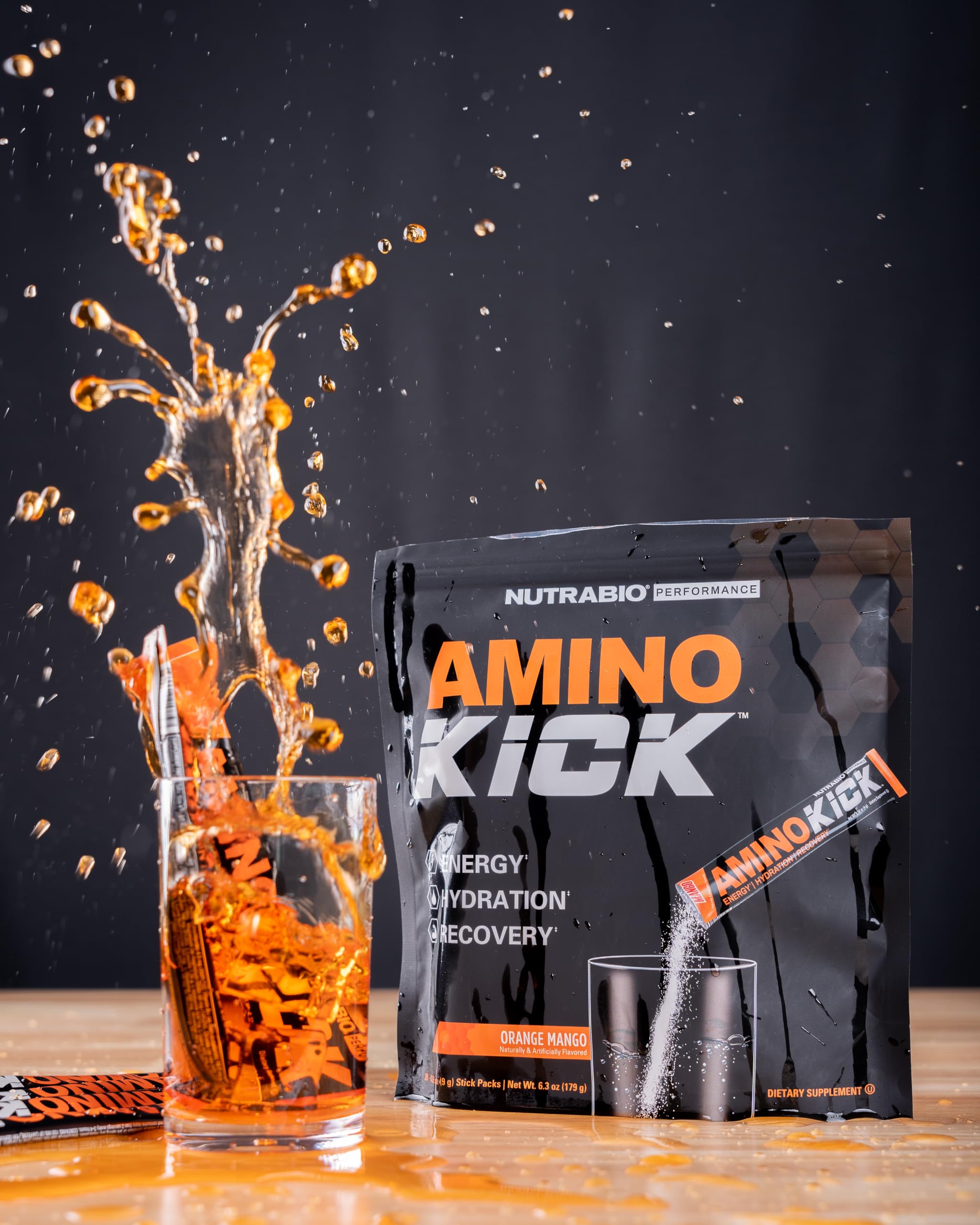 Foto 5 pulgar | Suplemento Nutrabio Amino Kick All In One, 20 Porciones De Naranja Y Mango - Venta Internacional.