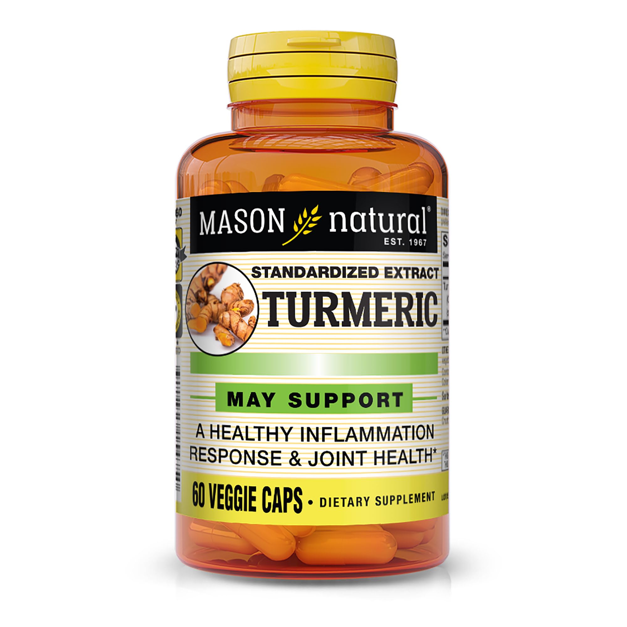 Foto 1 | Suplemento Mason Natural Turmeric 500 Mg 60 Cápsulas Vegetarianas - Venta Internacional.