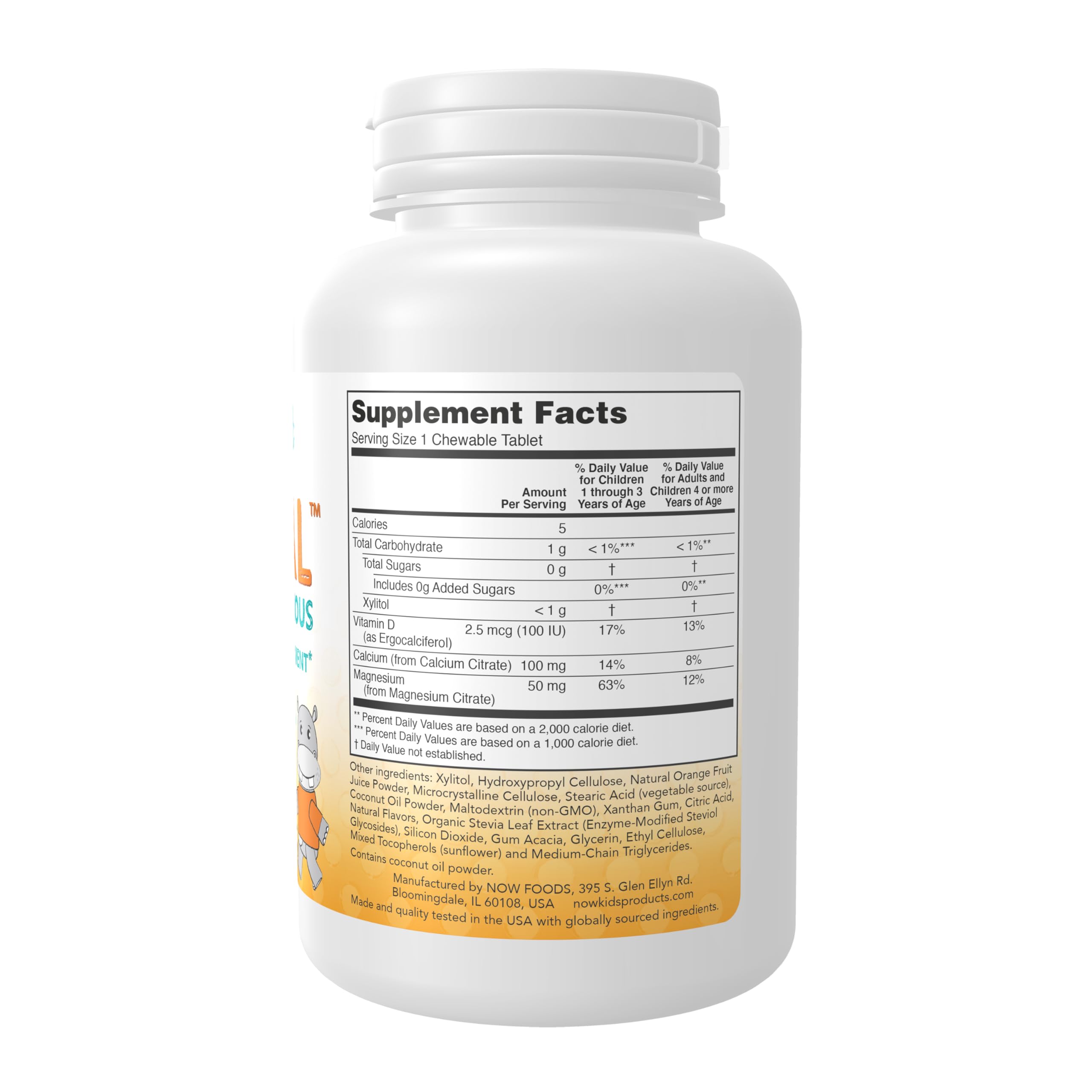 Foto 3 pulgar | Suplementos Now Foods Kid Cal con Citrato de Calcio 100 Tabletas Masticables - Venta Internacional